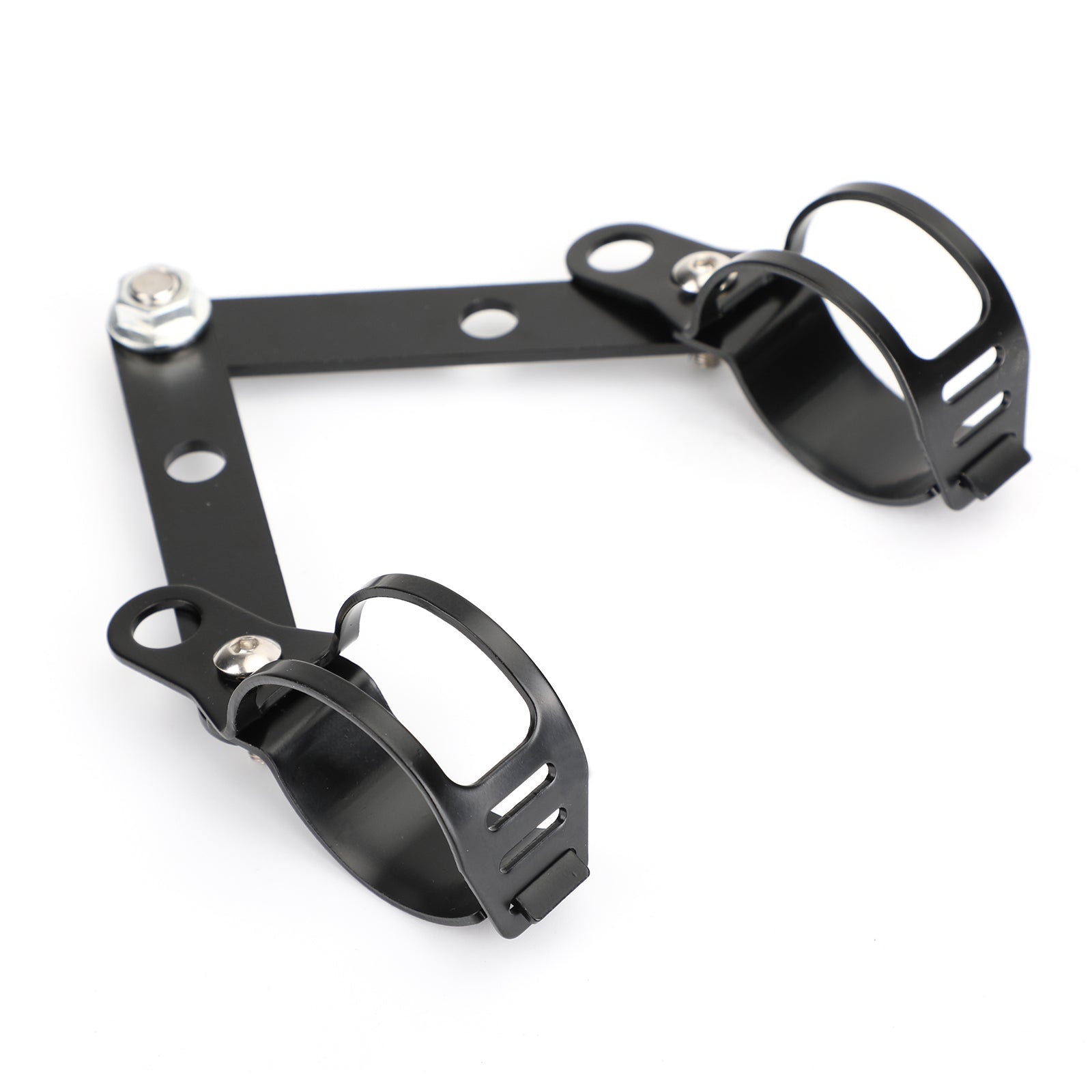 41mm-51mm Garfo Preto Suporte de Montagem de Farol Adaptador de Suporte de Lâmpada de Cabeça de Motocicleta