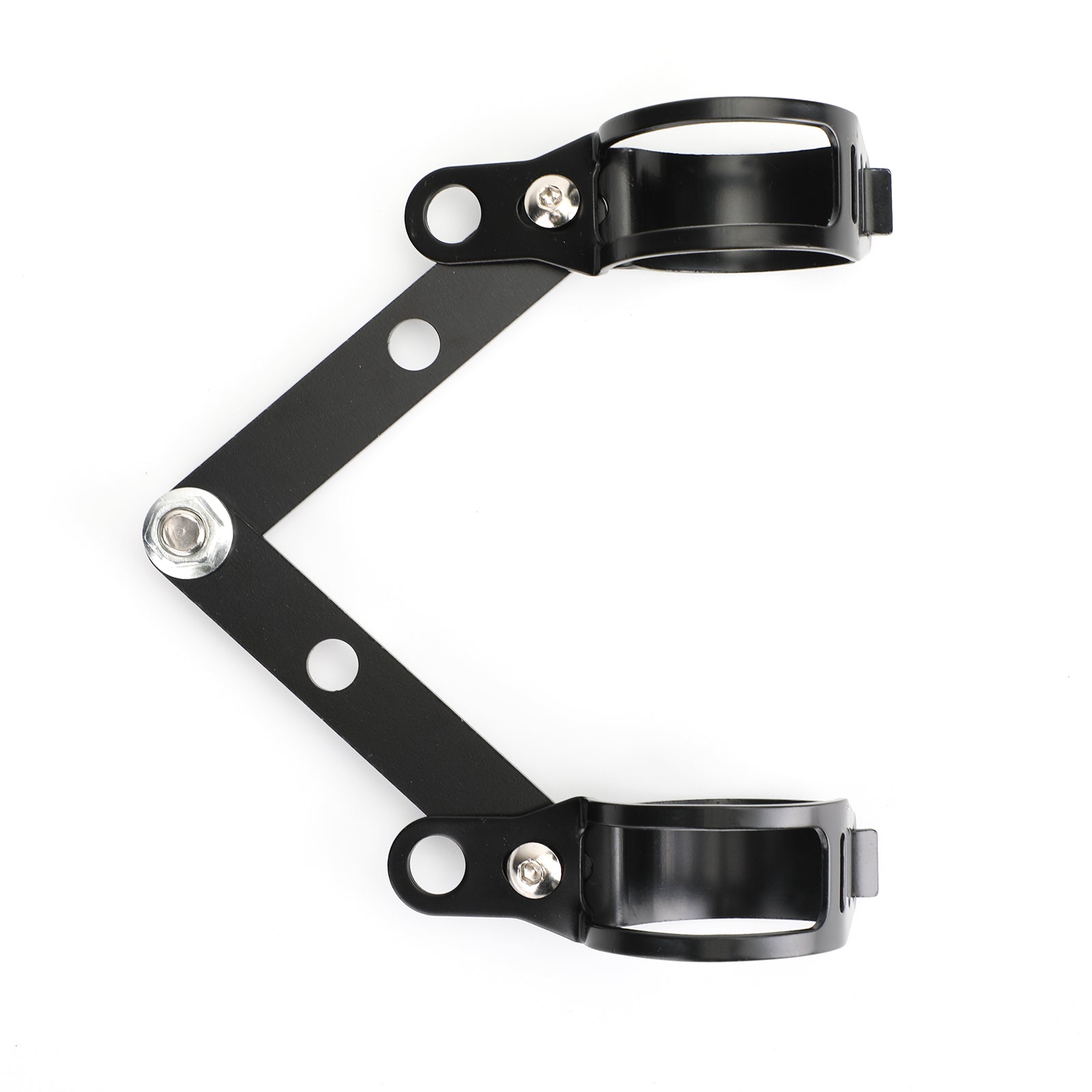 41mm-51mm Garfo Preto Suporte de Montagem de Farol Adaptador de Suporte de Lâmpada de Cabeça de Motocicleta