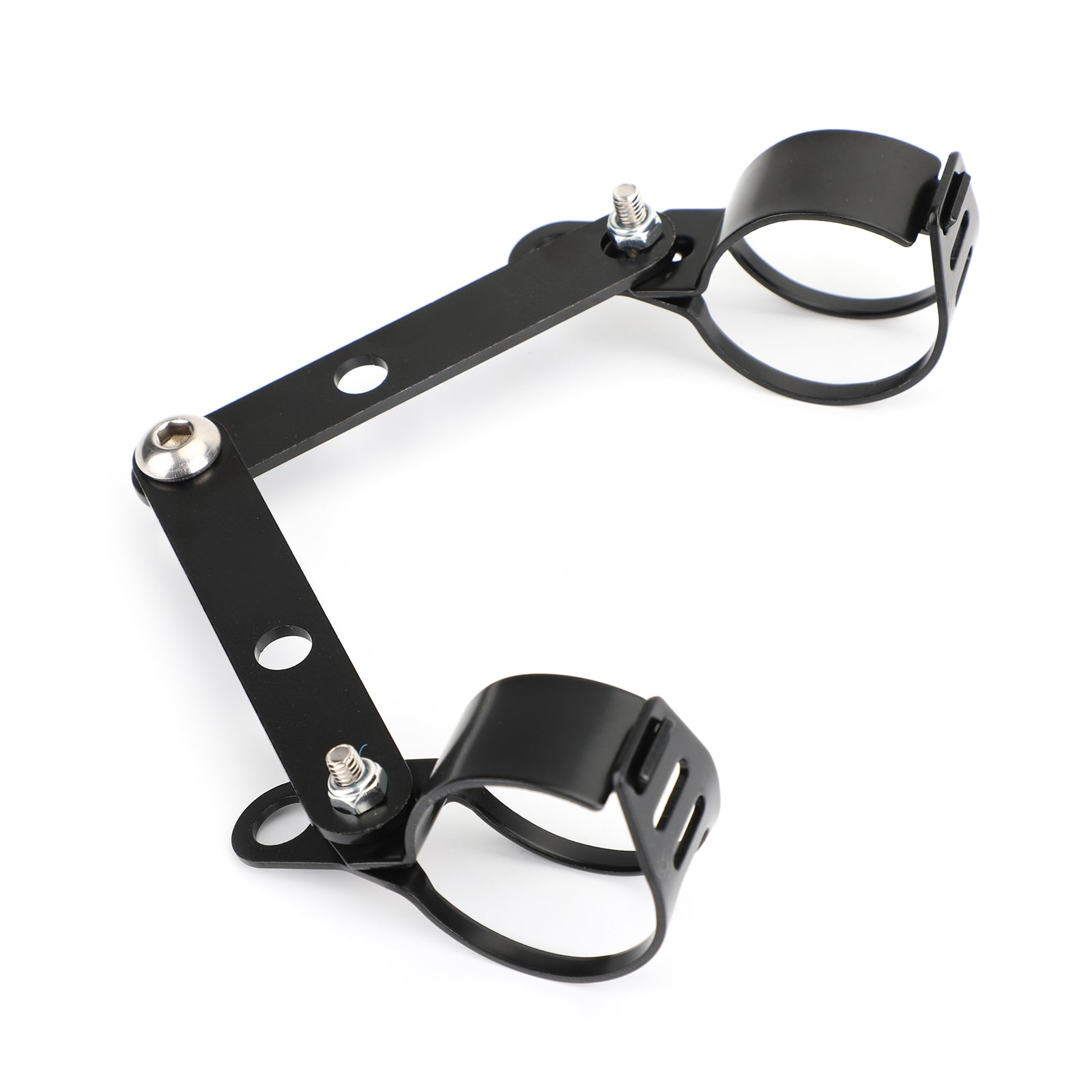 41mm-51mm Garfo Preto Suporte de Montagem de Farol Adaptador de Suporte de Lâmpada de Cabeça de Motocicleta