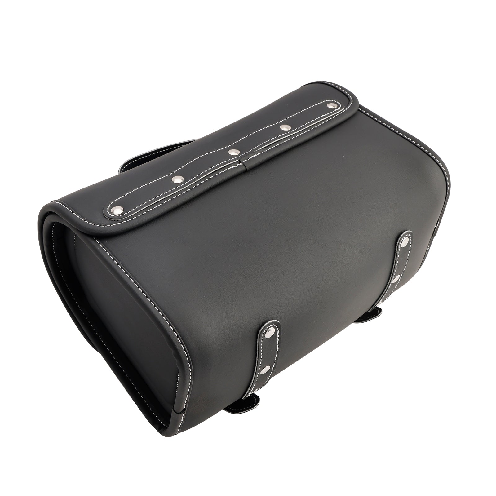 SaddleBag Bok Storage Torka ogonowa uniwersalne dopasowanie koloru pu białe dla motocykla białe
