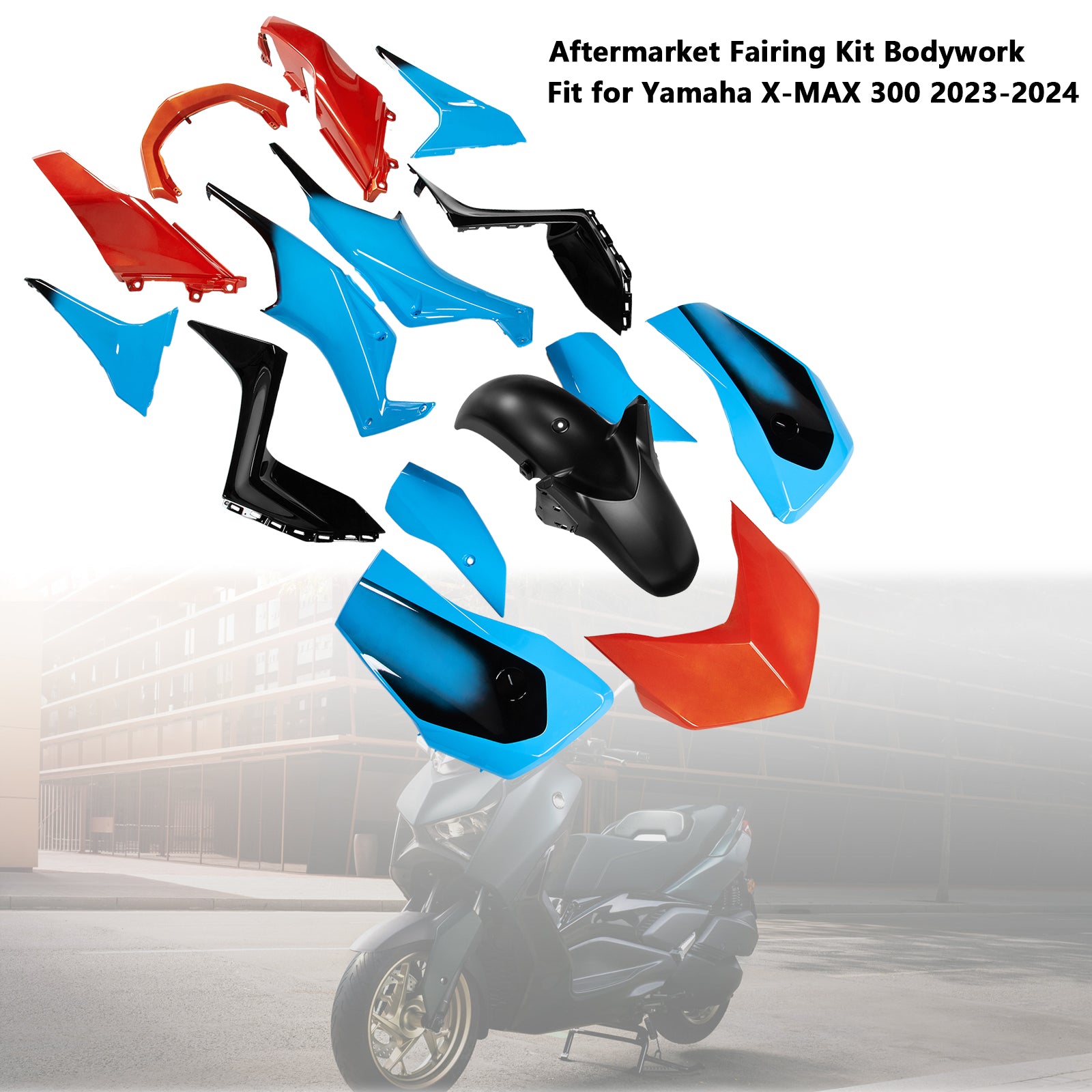 Amotopart 2023-2024 Yamaha X MAX 300 Verkleidungssatz