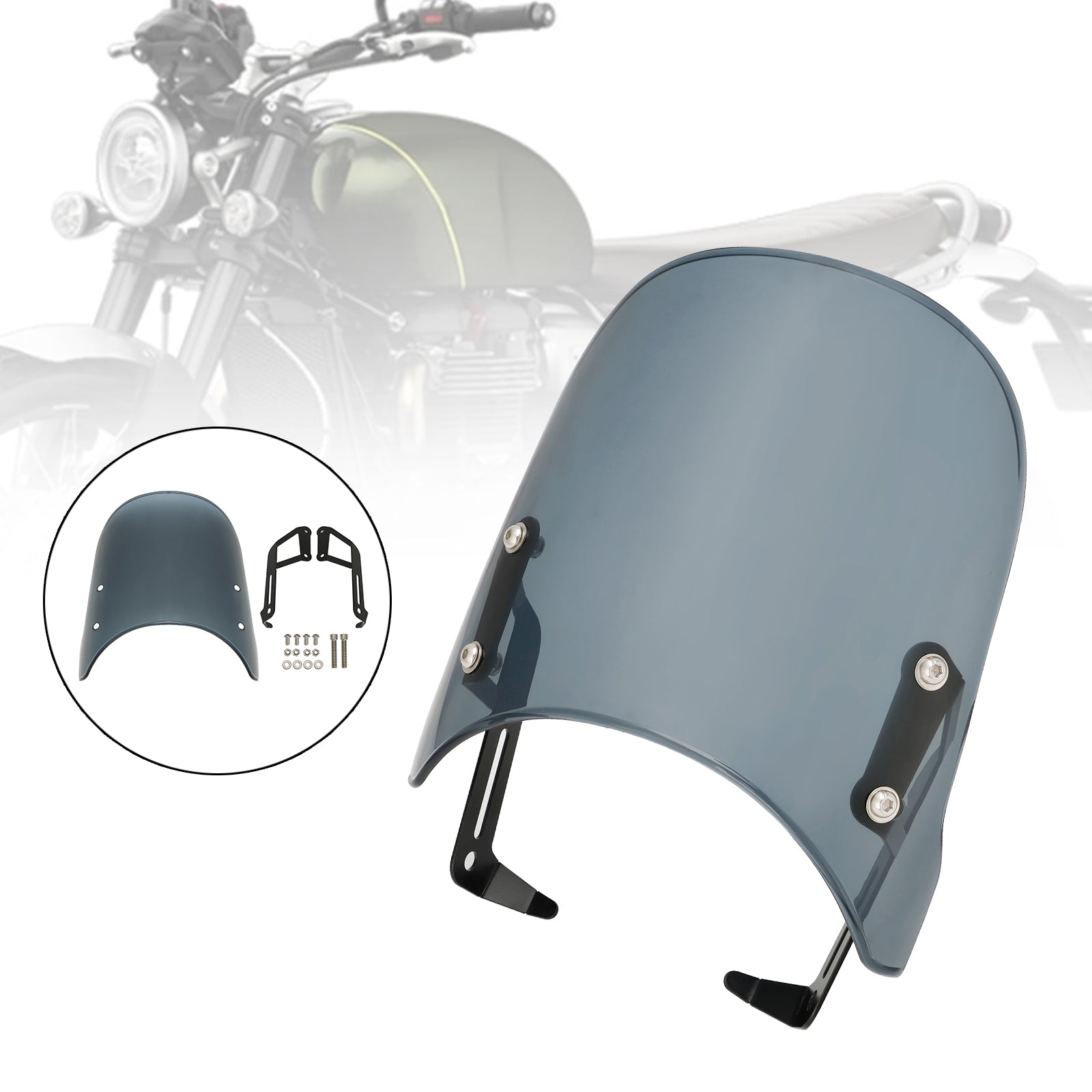 19-23 Scrambler 1200 XC XE Grey Windshield WindScreen