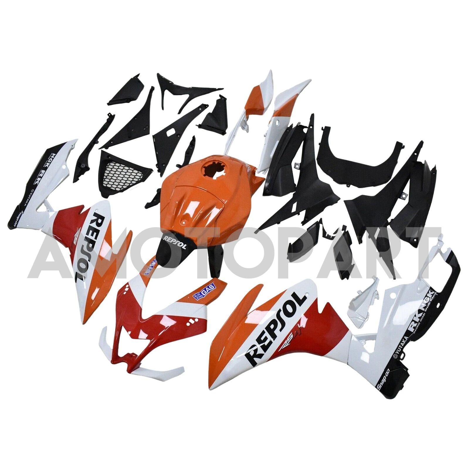 AMOTOPART 2012-2016 RS4 125 50 April Red & Orange Repjol Fairing Kit
