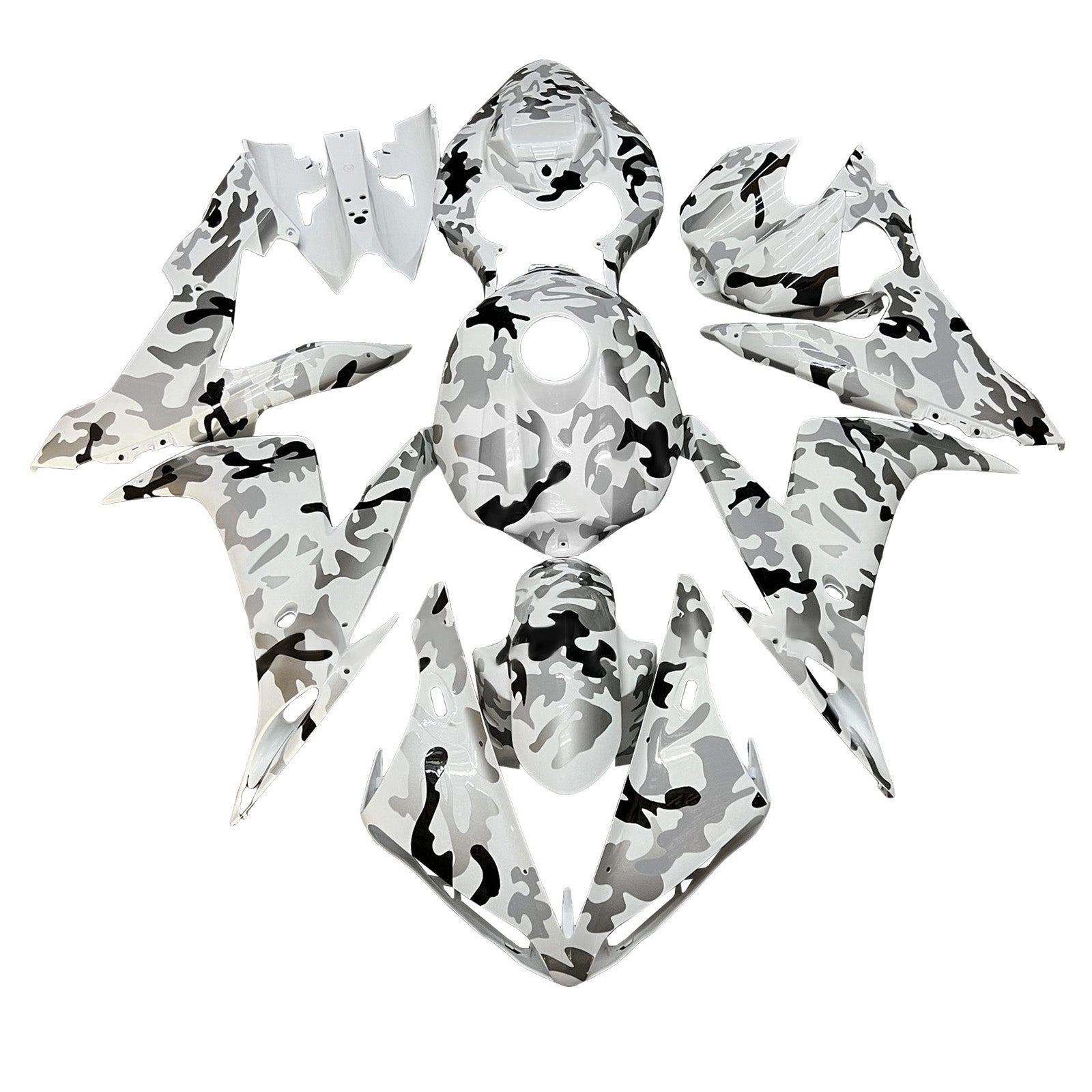 Amotopart 2004-2006 Yamaha YZF-R1 Camouflage Grey Fairing Kit