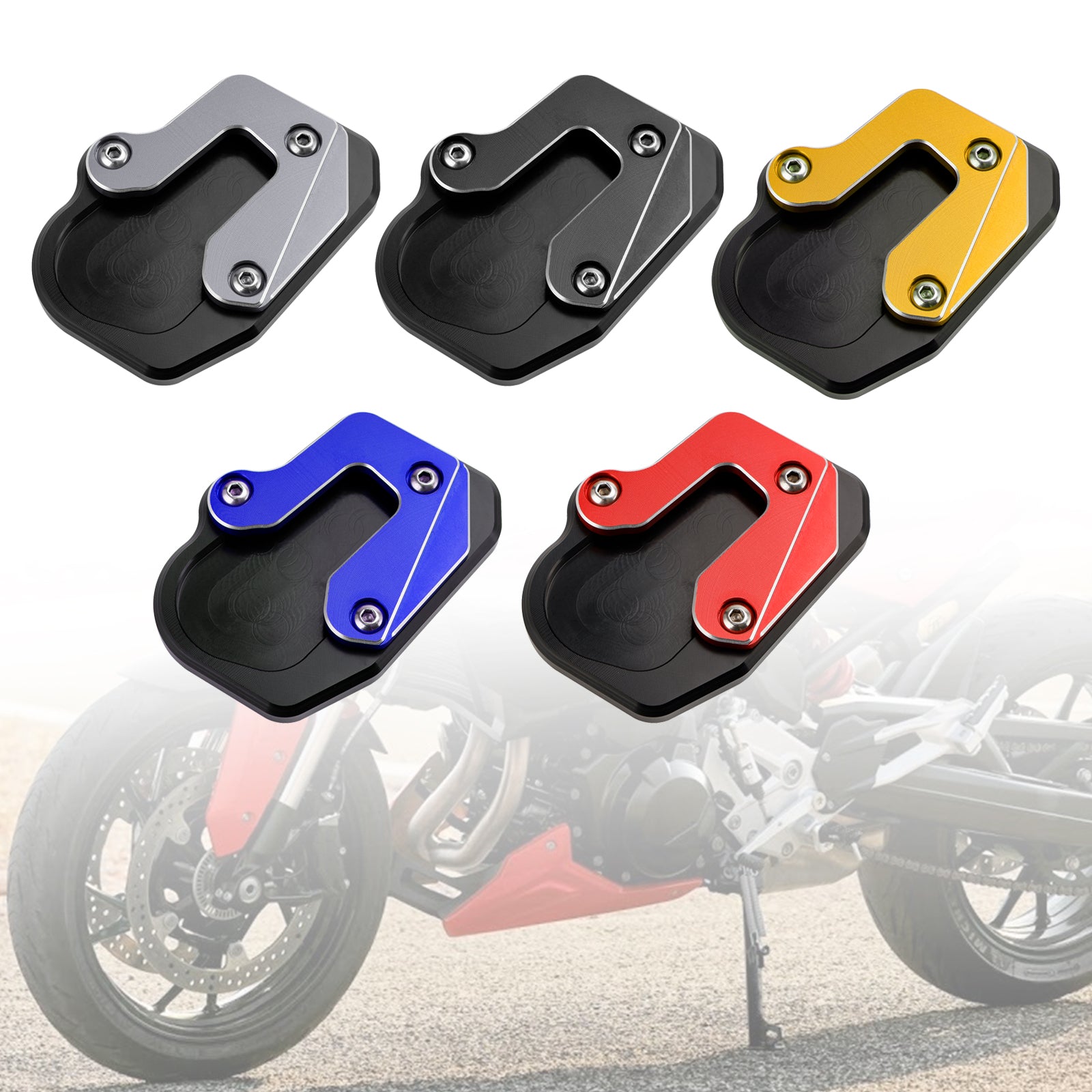 Almohadilla de placa ampliada para soporte de motocicleta, compatible con BMW F900R F900 R 2020