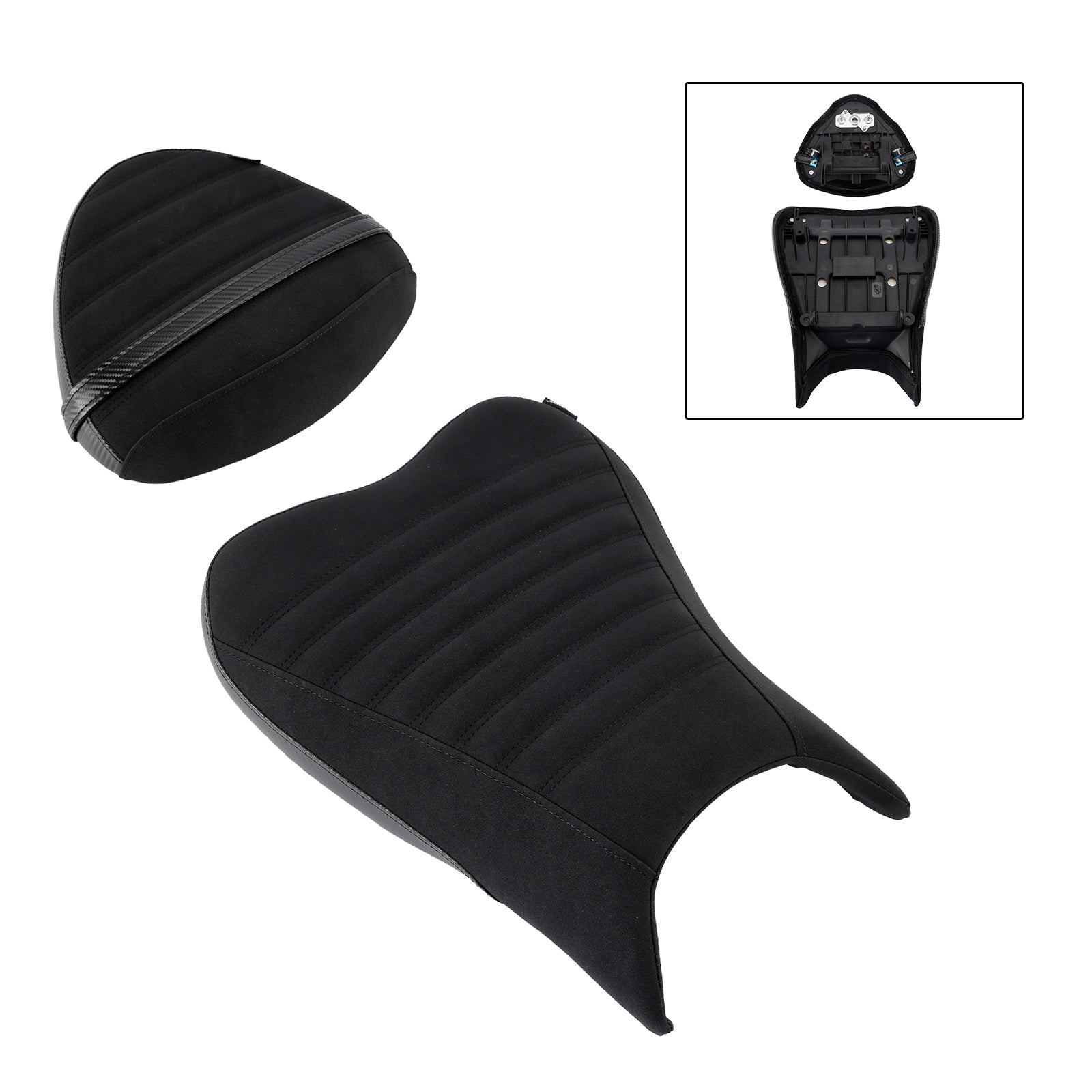 2022-2024 Suzuki Hayabusa Gsx1300R Driver&Passenger Seat Kit Cushion Black1