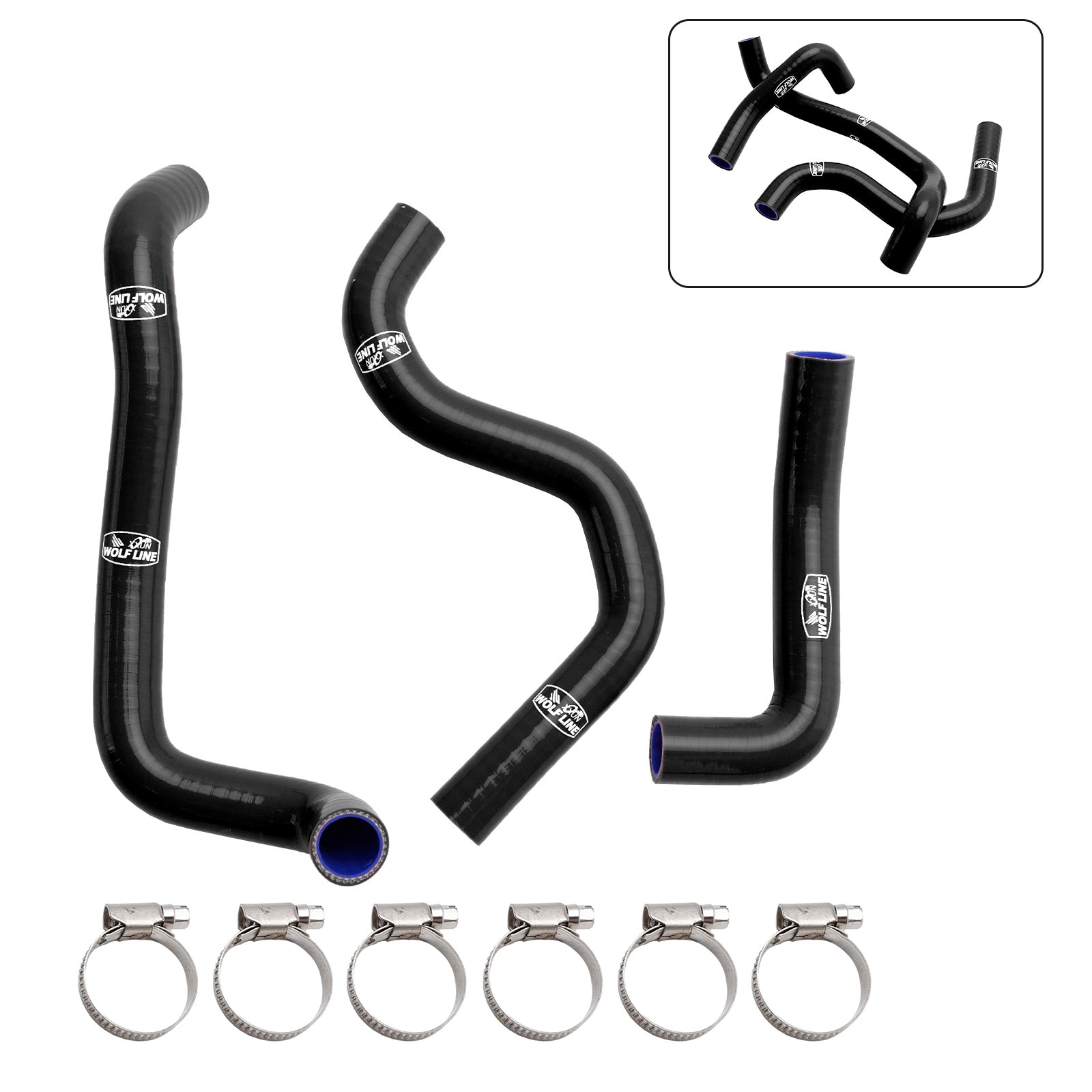 20-22 Street Triple 765 R RS Silicone Radiator Coolant Hose Kit