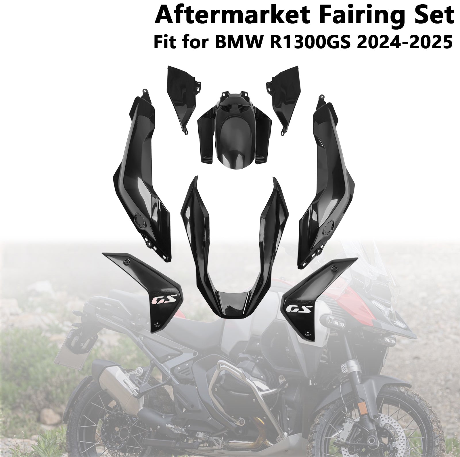 Amotopart 2024-2025 BMW R1300GS Unpainted Fairing Kit