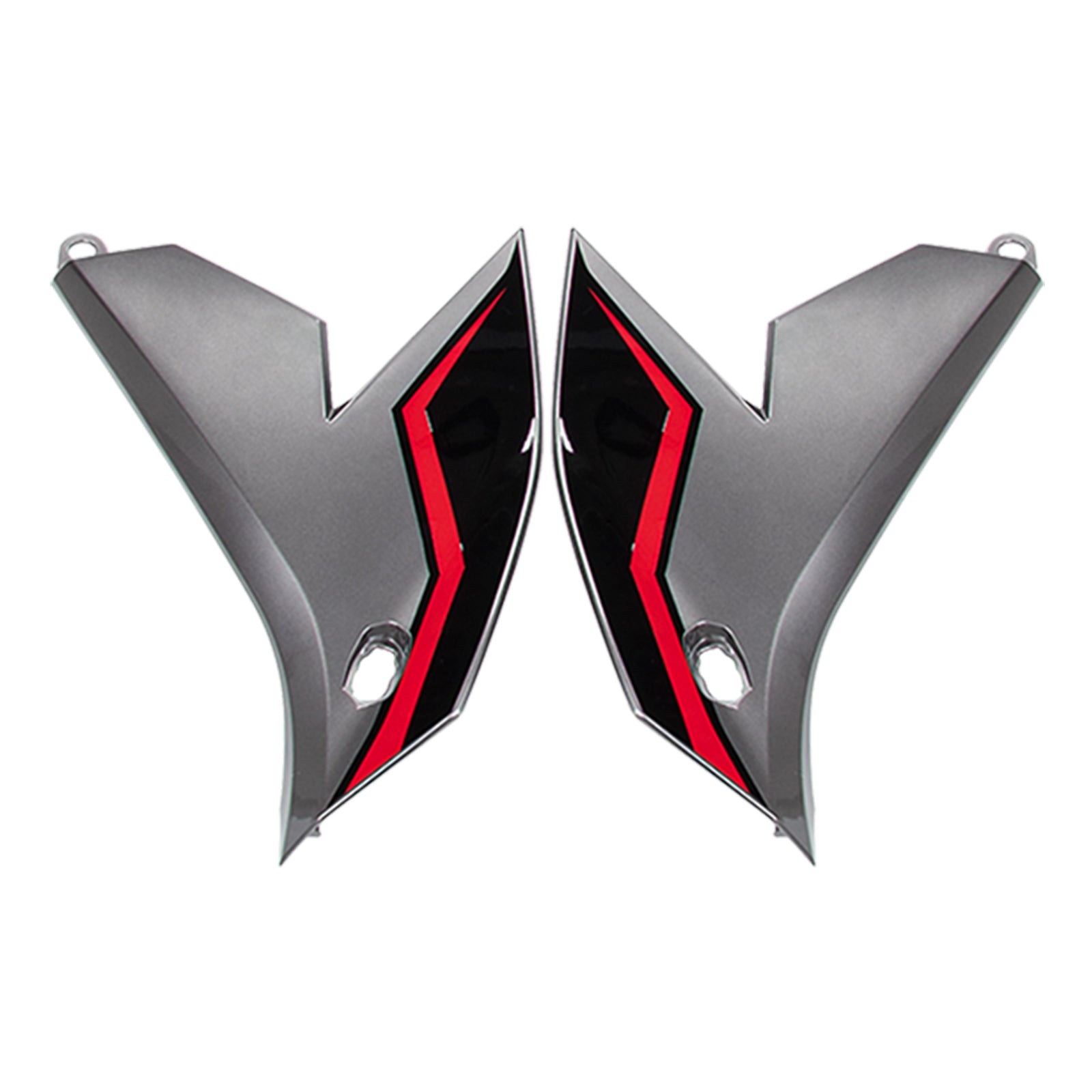 Amotopart 2022-2024 Kawasaki VERSYS 650 KLE ABS Sliver Red pattern Fairing Kit