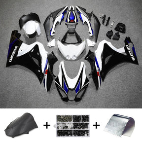 Amotopart 2017-2024 K17 GSXR1000 Suzuki Schwarz&amp;Blau Style4 Verkleidungssatz