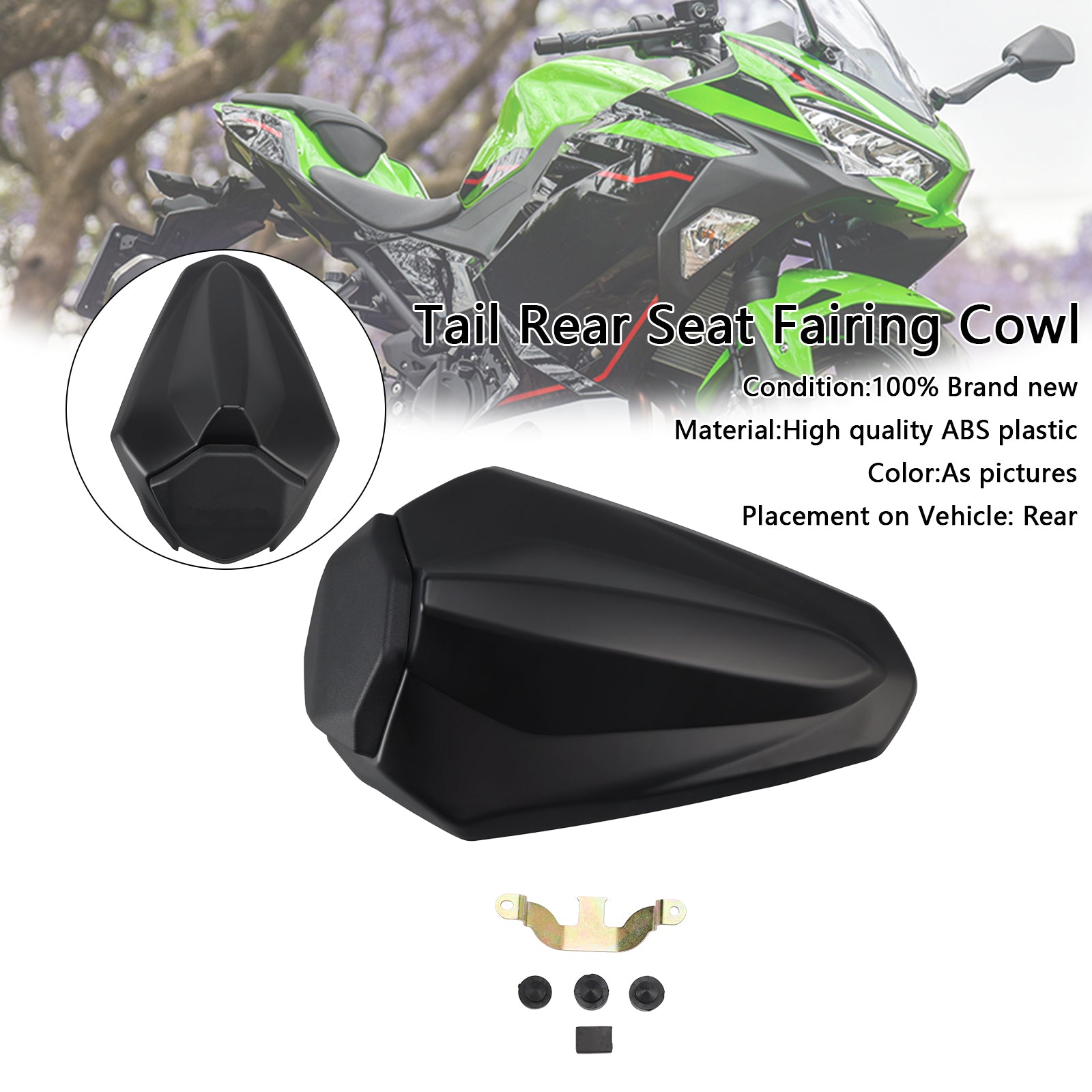 2018-2024 Kawasaki Ninja 400 EX400 RACING TAIL SEAT REAUR CAINDIN