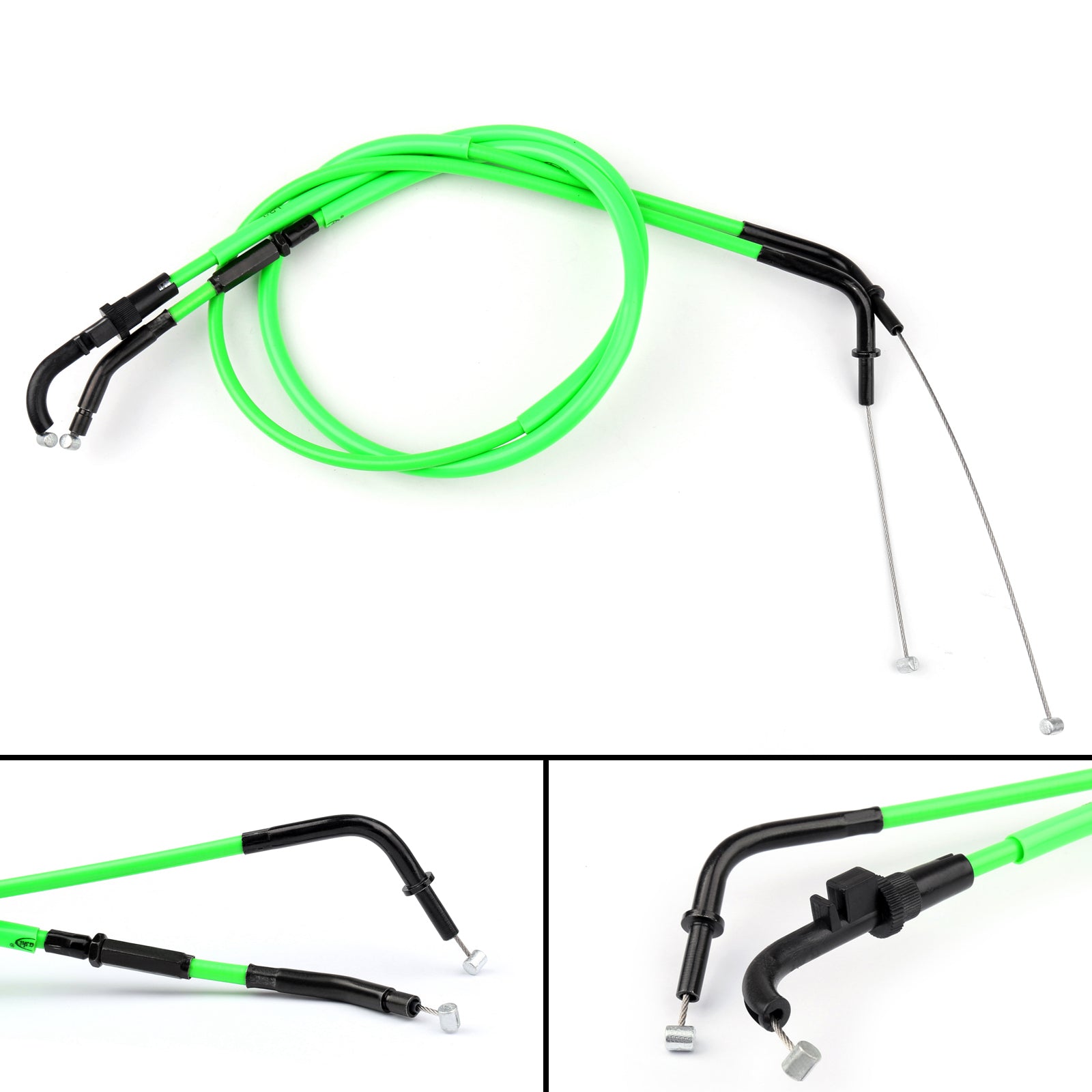 Cable del acelerador Línea alámbrica de empuje/tracción de gas para Kawasaki Z800 2013-2016 2015 Verde