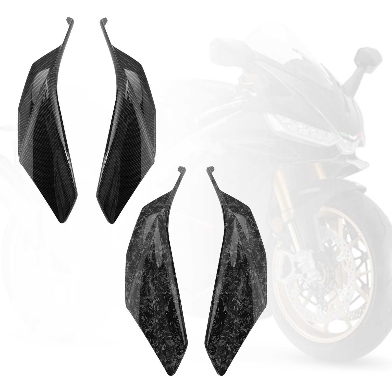 2021-2024 Aprilia RSV4 Air Deflector Spoiler Side Fairing Part Kit Panels