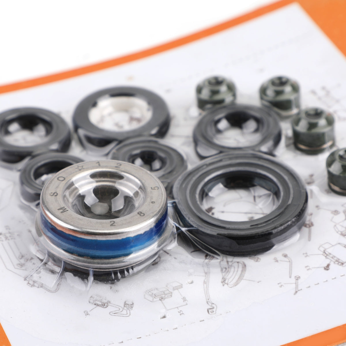 11pcs 2001-2010 1999-2008 Honda XL125V XLV125 VT125C Shadow Engine Oil Seal Kit Set