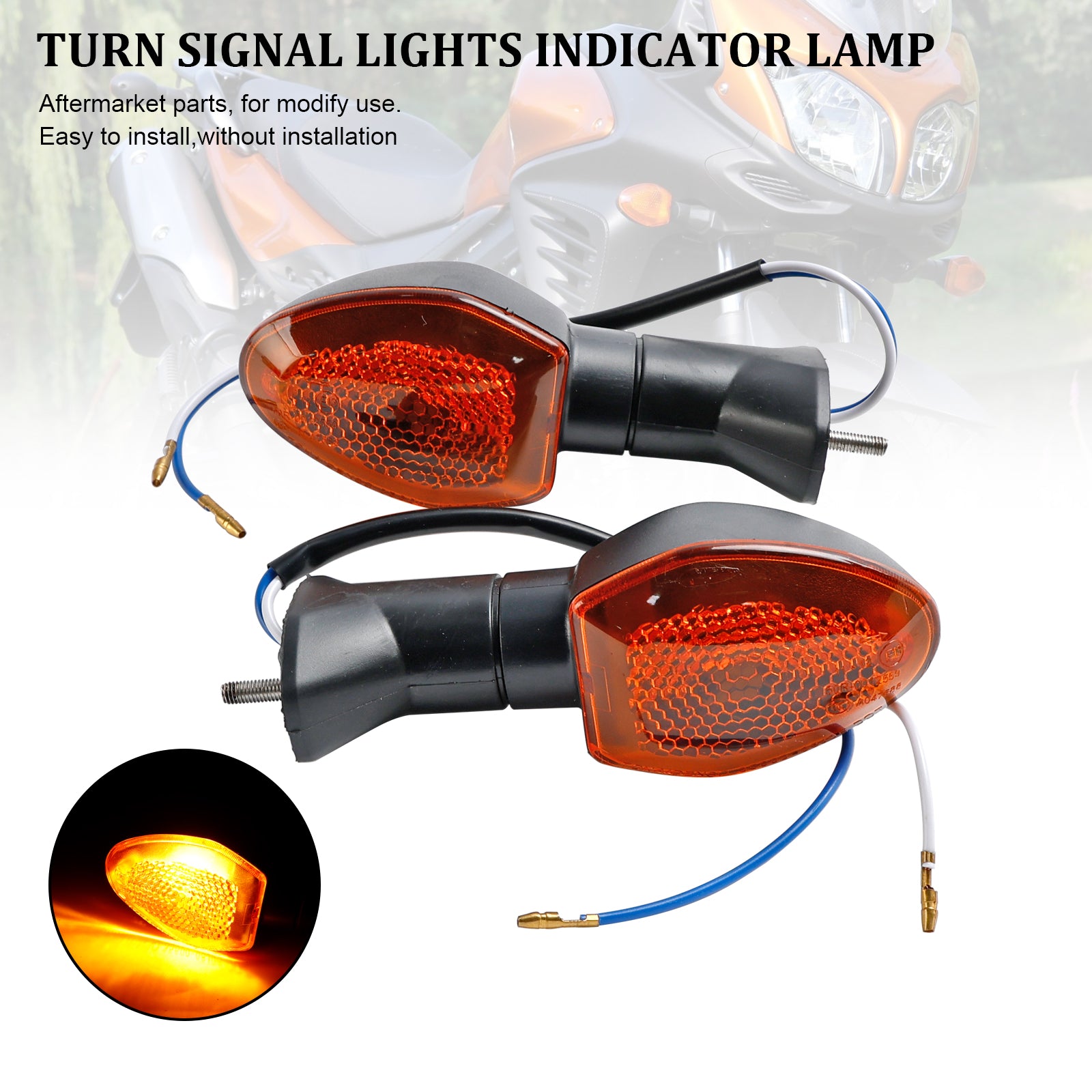 Suzuki V-Strom 650 1000 1050 GSX-S 750 Turn Signal Lights Indicator Lamp