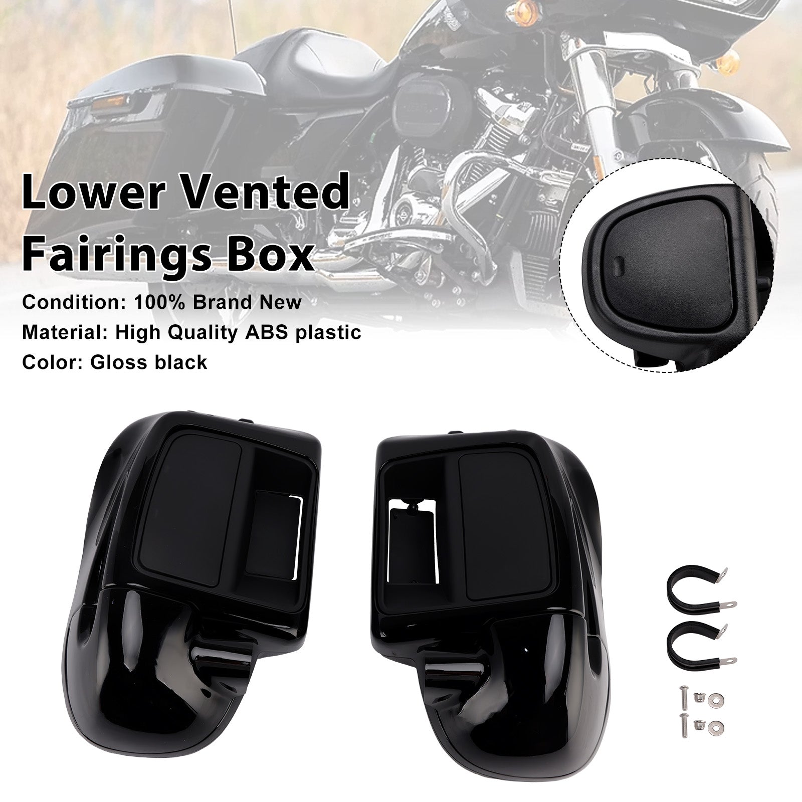 Touring Road Street Glide 2014-2024 Lower Vented Fairings Box