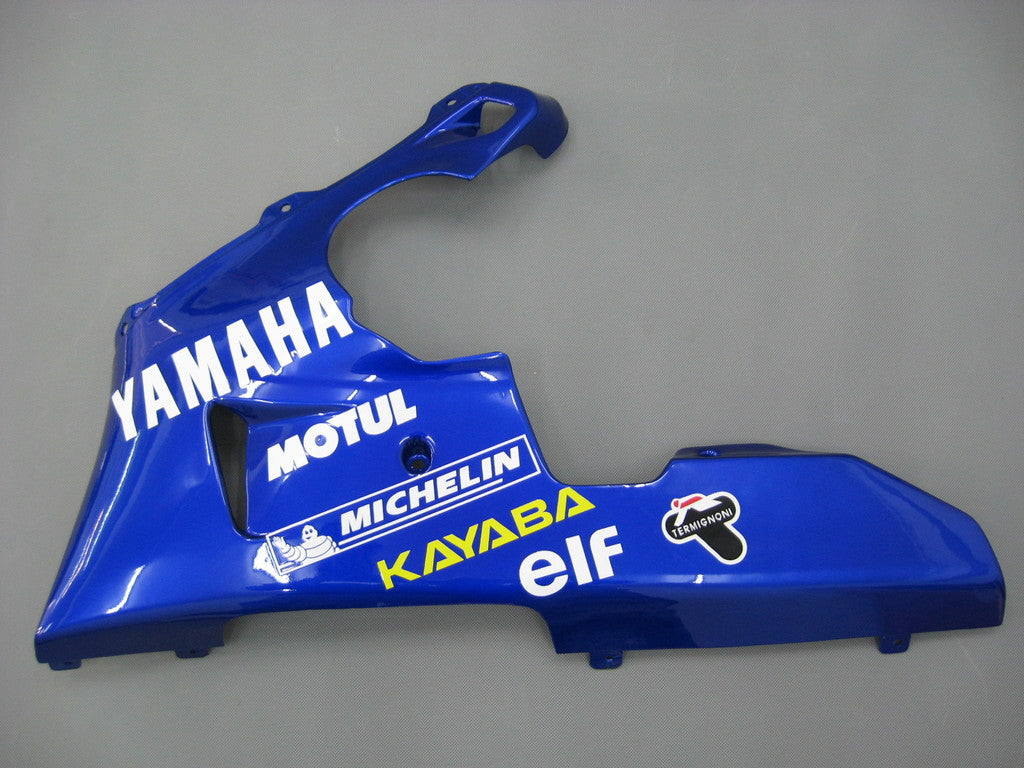 Amotopart 1998-1999 Yamaha YZF 1000 R1 Blue&White Logos Style1 Fairing Kit