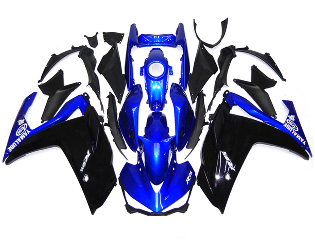 Amotopart Yamaha YZF-R3 2014-2018 R25 2015-2017 Kit carena nero e blu