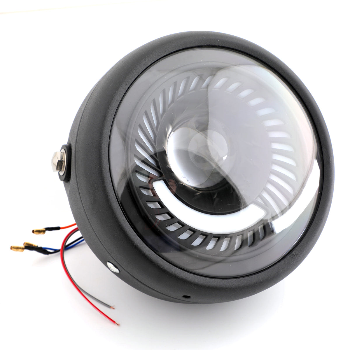 6.5 inch Cafe Racer Bobber Custom Chopper LED Headlight White Light Projector