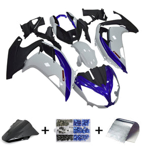 Amotopart 2012-2016 Kawasaki ER6F/Ninja650 Black Blue White Fairing Kit