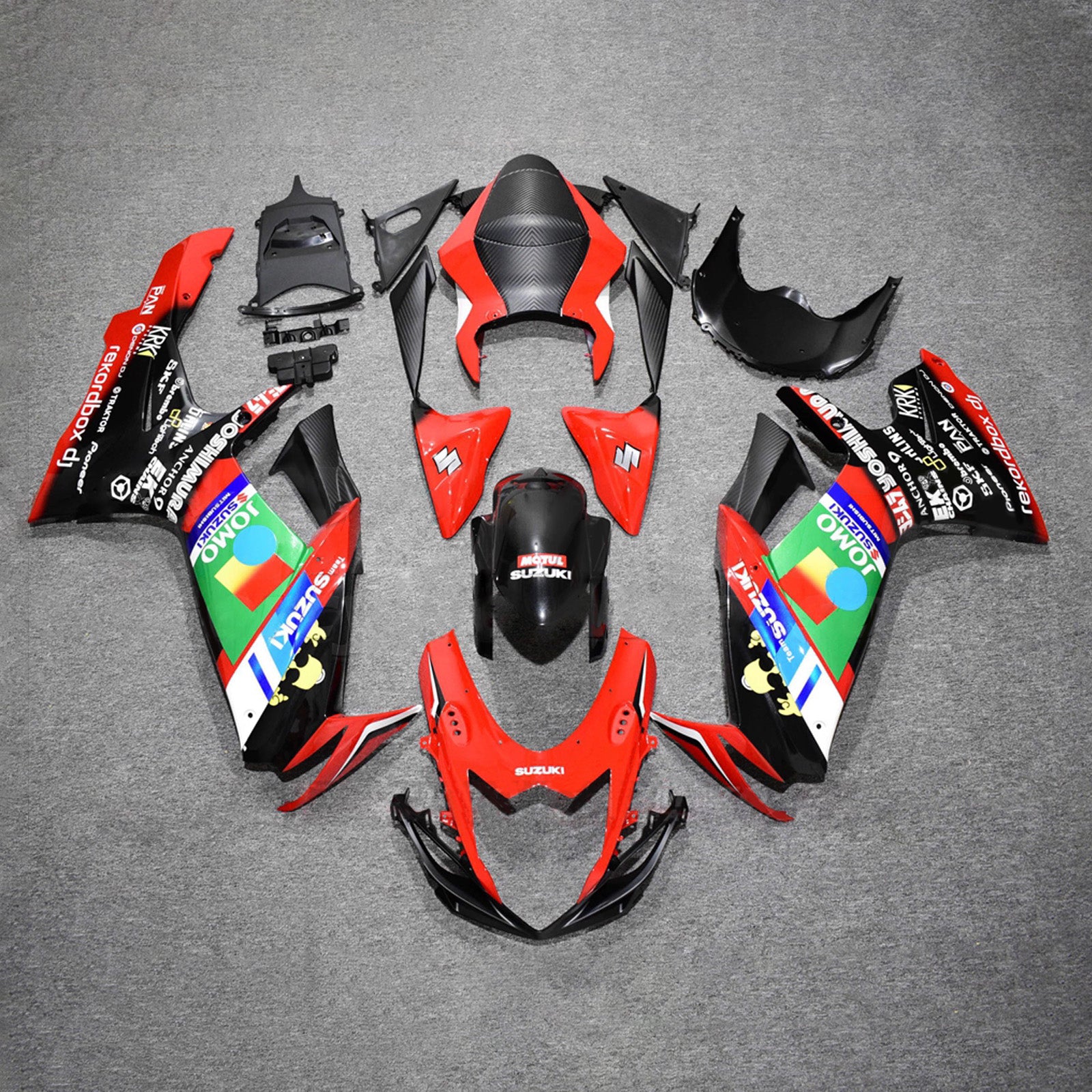 Amotopart 2011-2026 Suzuki GSXR 600/750 Red Black Green Blue Fairing Kit