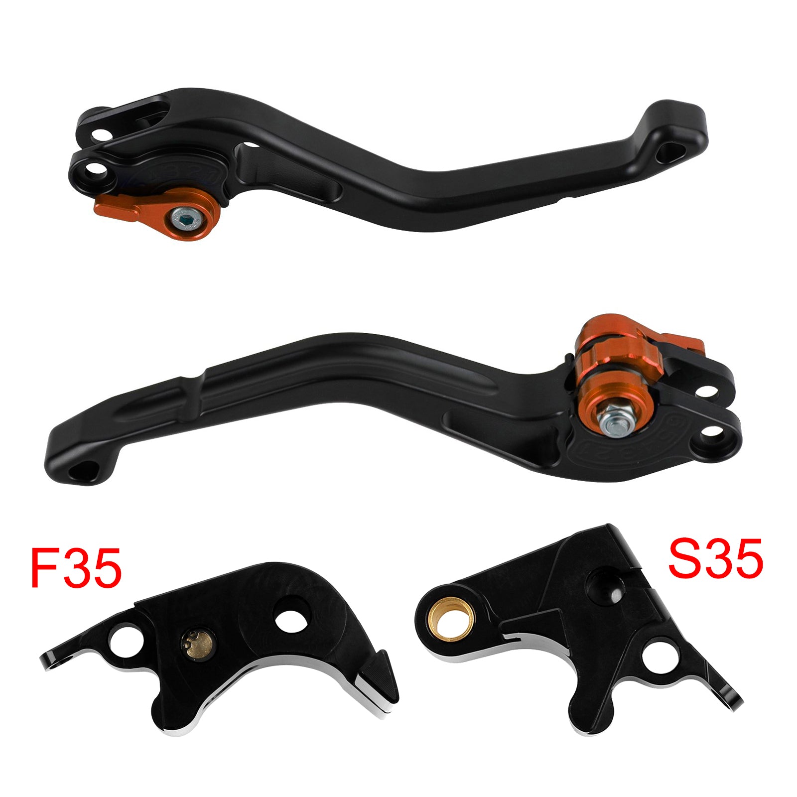 05–06 Orange Suzuki GSXR600 06–10 GSXR1000 NEU Kurzkupplungs-Bremshebel