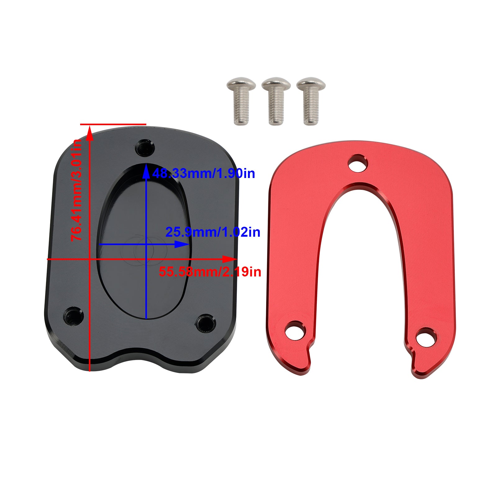 21-23 Meteor 350 Kickstand Enlarge Plate Pad