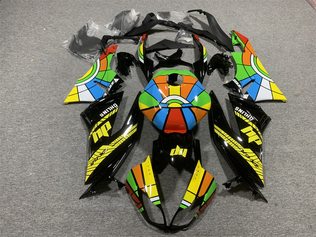 Amotopart Kawasaki ZX6R 636 2009-2012 Multicolor Fairing Kit