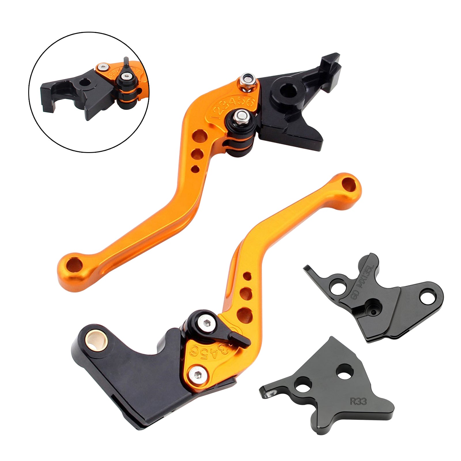 Yamaha YBR125 2005-2014 Nouveau levier de frein à embrayage court