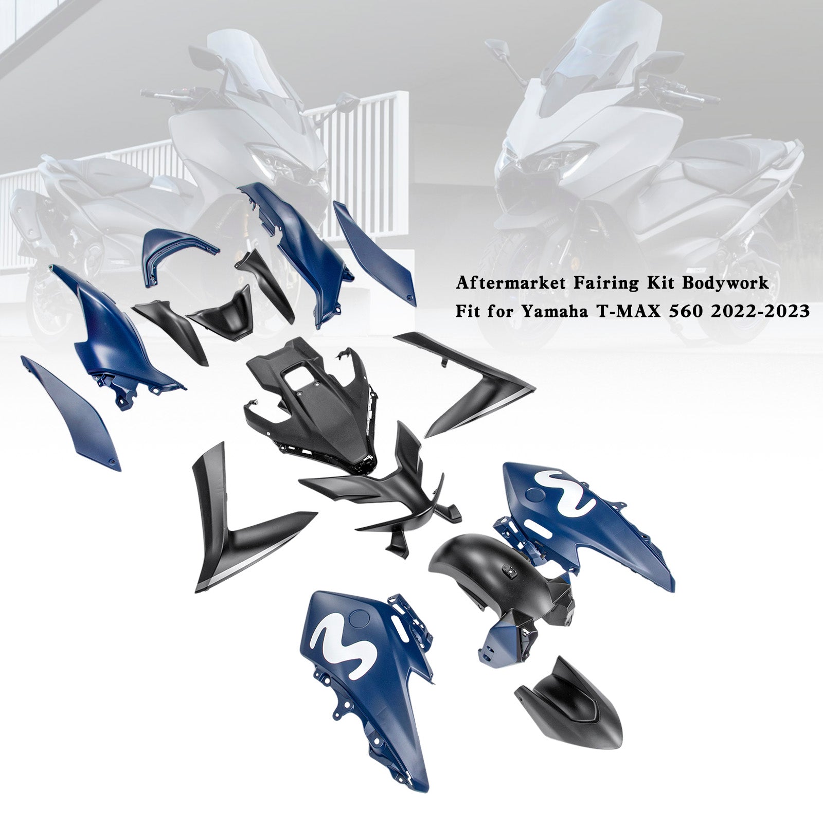 Amotopart 22-24 Yamaha T-MAX 560 Fairing Kit Collection