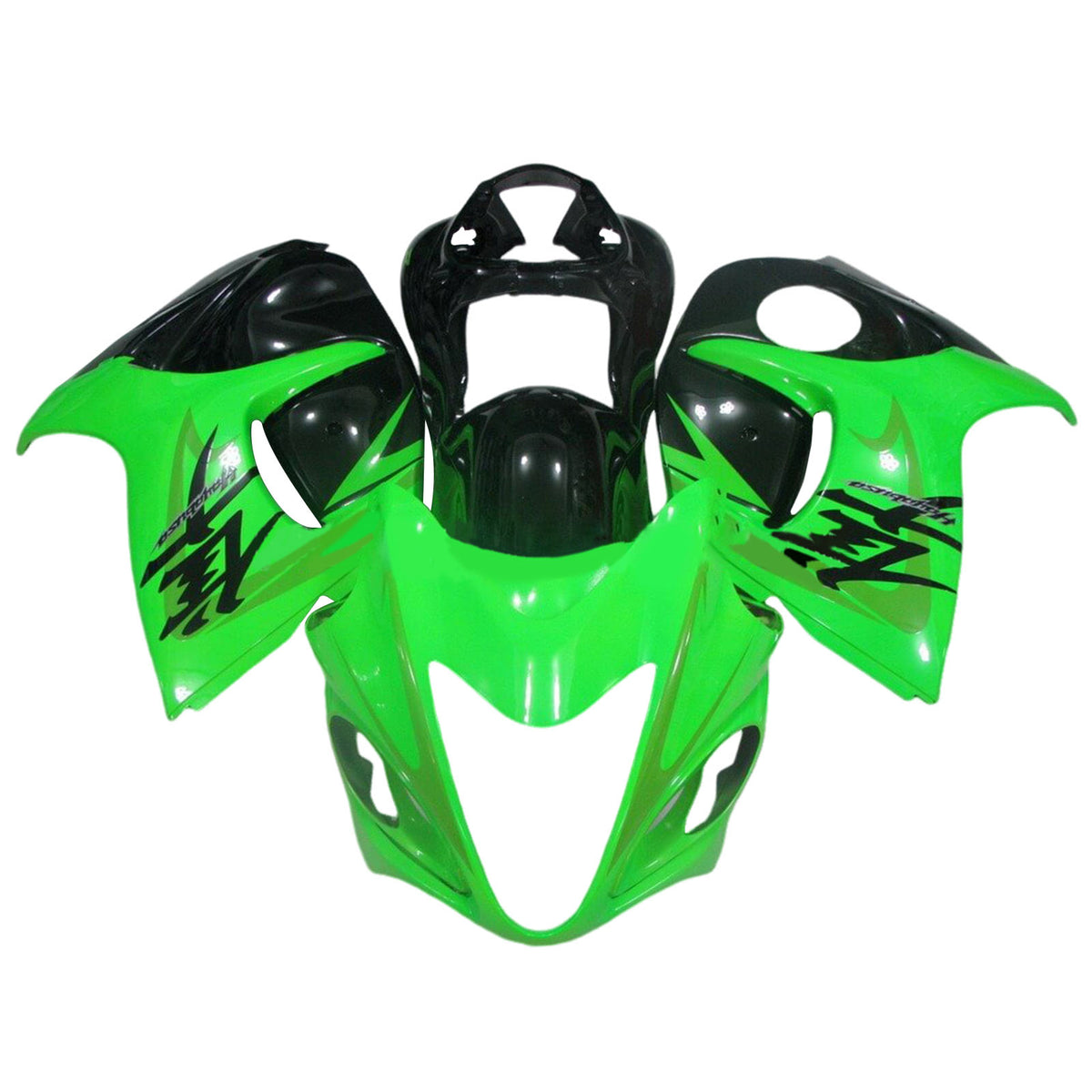 Amotopart 2008-2020 GSX1300R Hayabusa Suzuki Kit carena verde e nero