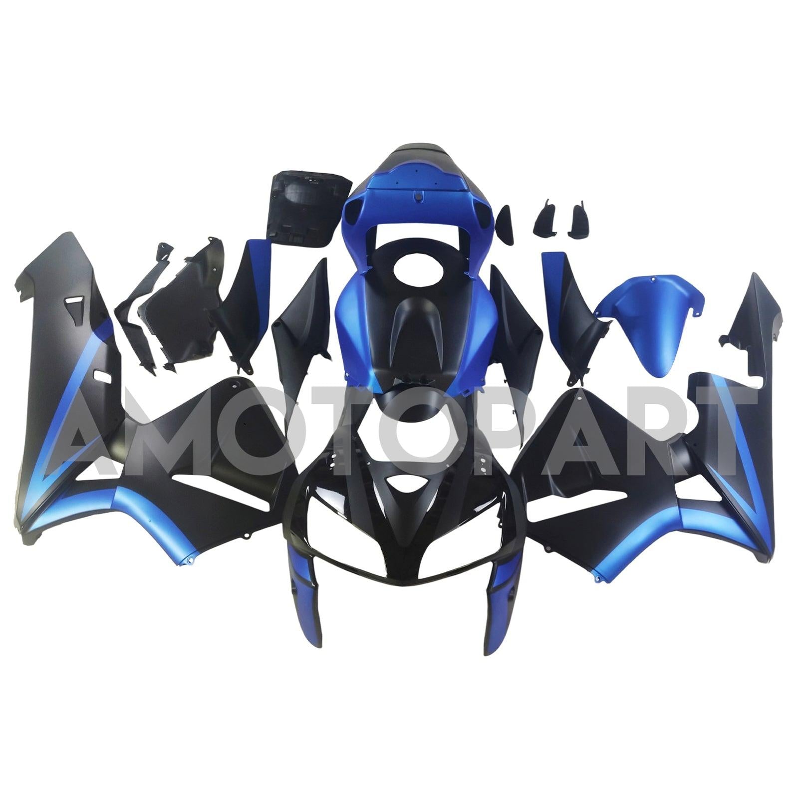 Amotopart 2005-2006 Honda CBR600RR Kit de carenado negro azul