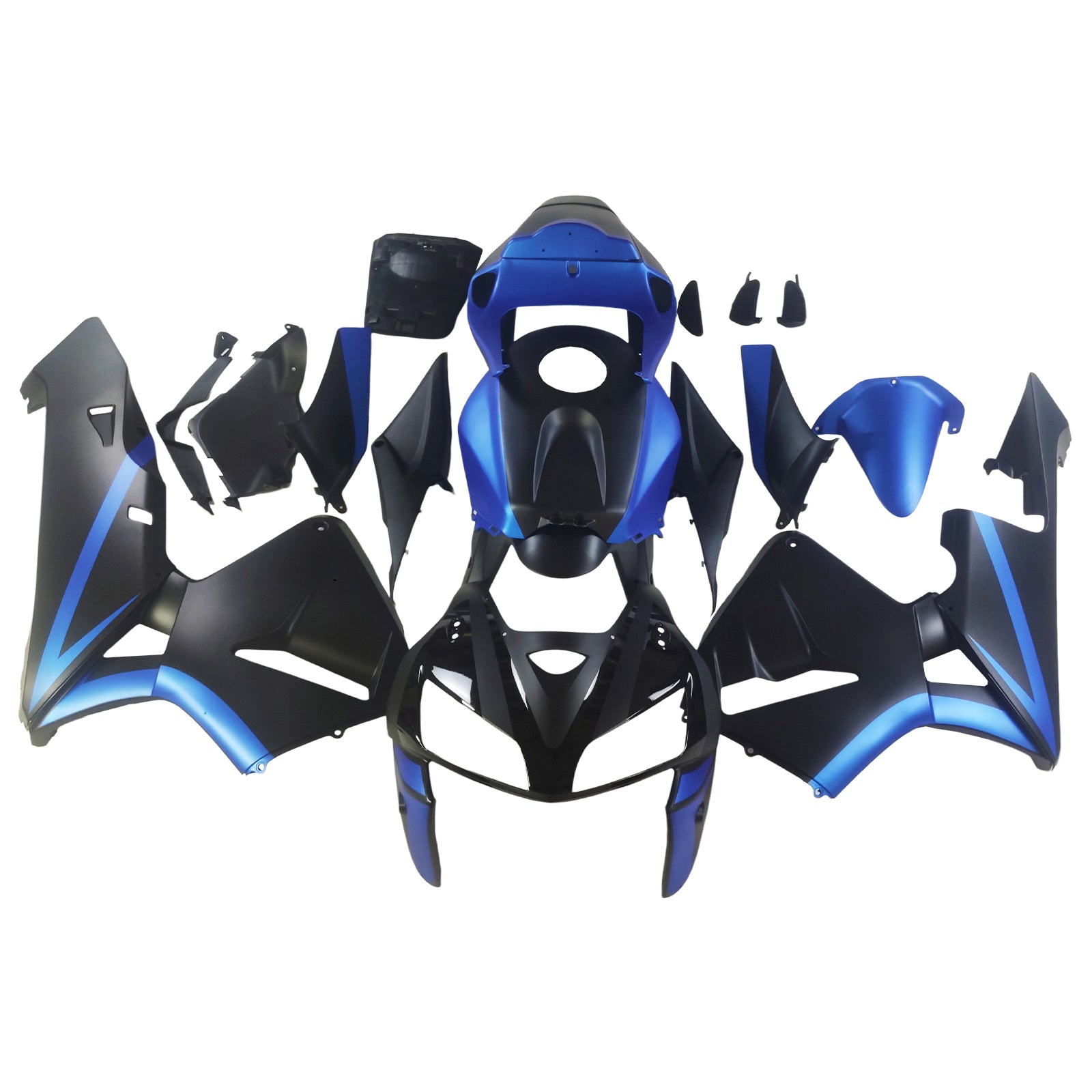 Amotopart 2005-2006 Honda CBR600RR Black Blue Fairing Kit