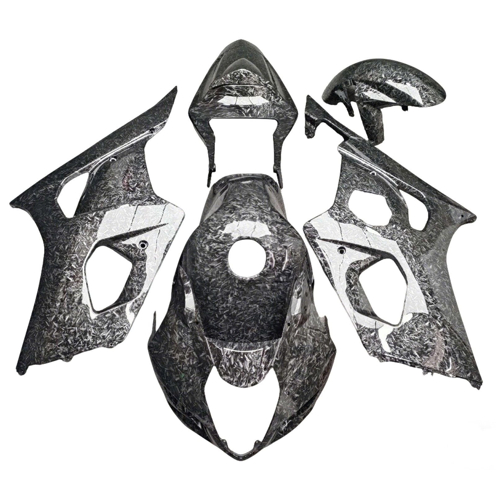 Amotopart 2003-2004 Suzuki GSXR1000 Forged Carbon Fiber Patterns Fairing Kit
