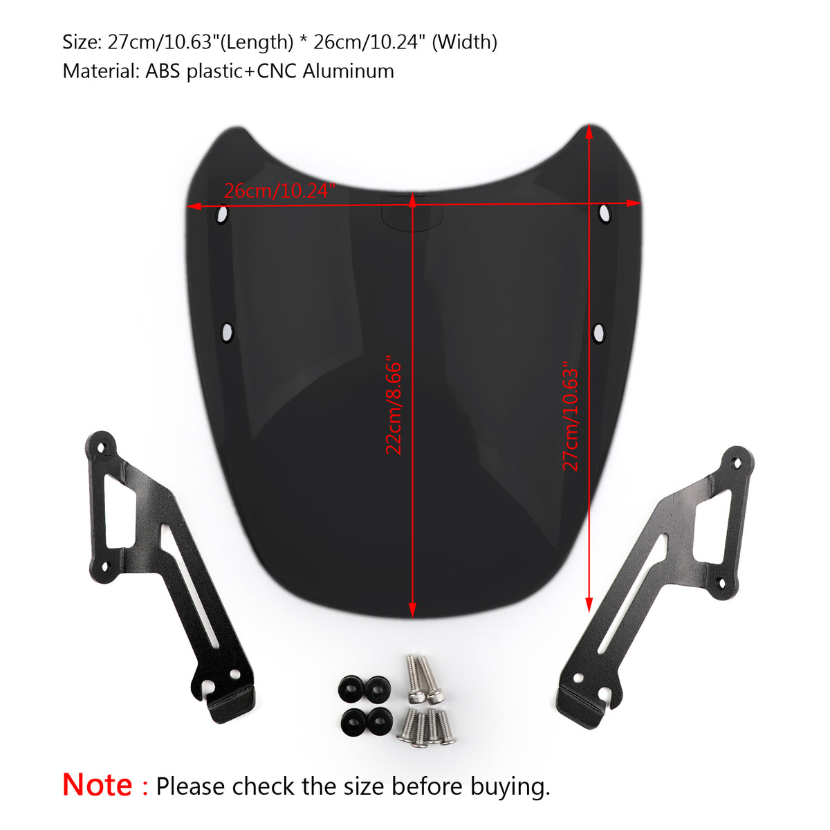 15-2018 Ducati Scrambler Windshield Windscreen Wind Defector protection