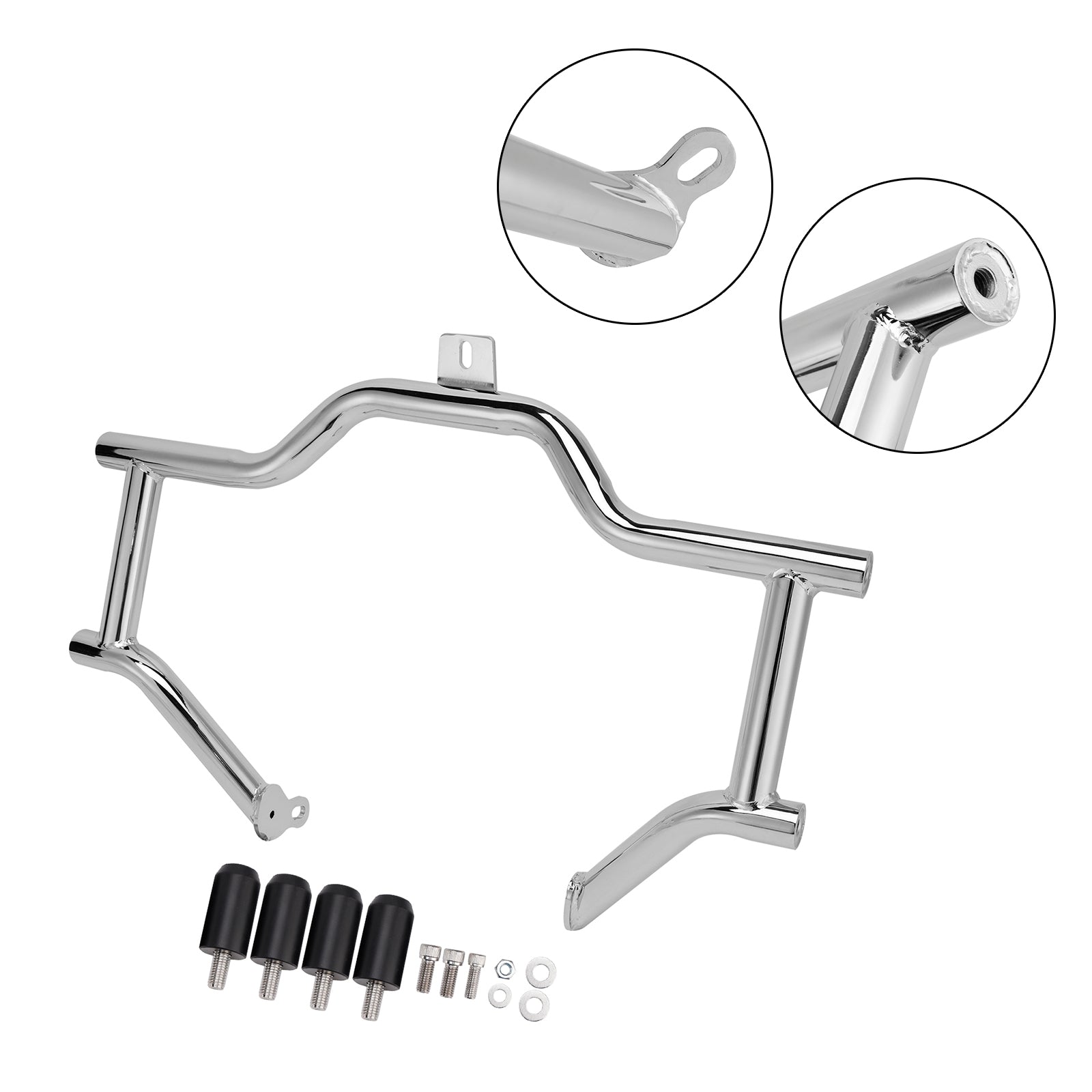 Touring Road King 2009-2023 Engine Guard Anti-Crash Bumper Protector Chrome