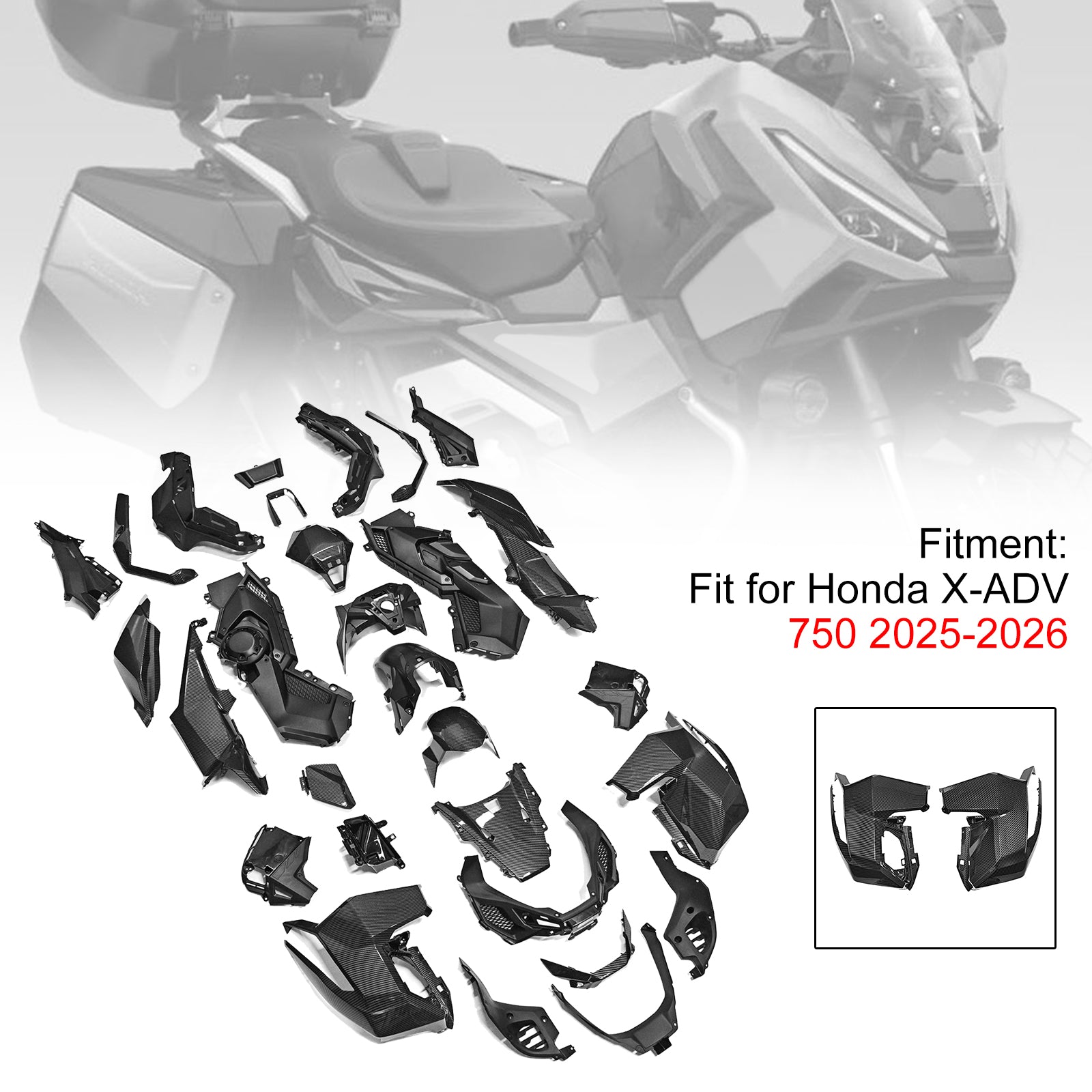 Amotopart 2025-2026 Honda X-ADV 750 Collection de kits de carénage