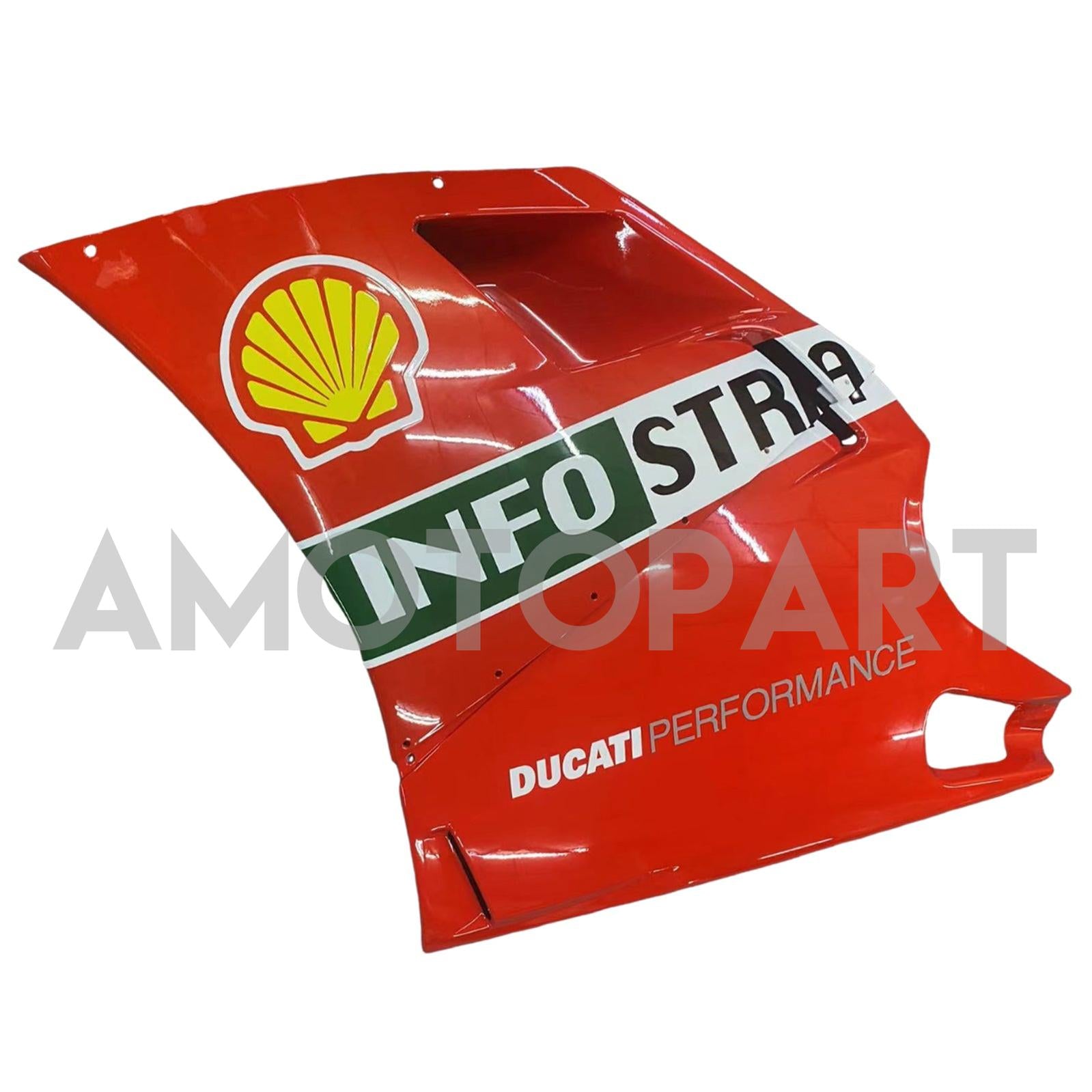 Amotopart 1996-2002 Ducati 748/916/996/998 wit rode kuipset