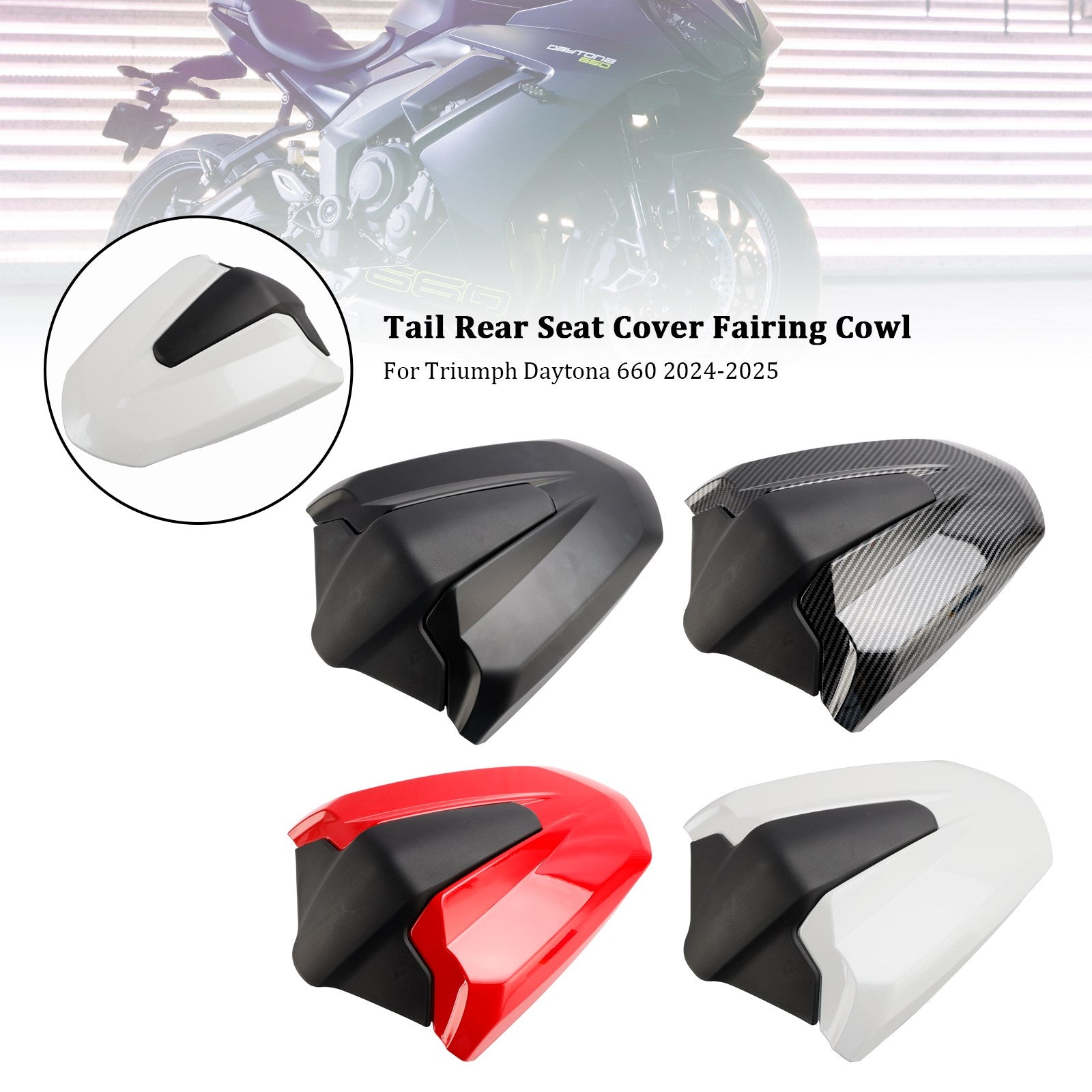 2024-2025 Daytona 660 Tail Rear Seat Cover Fairing Cowl