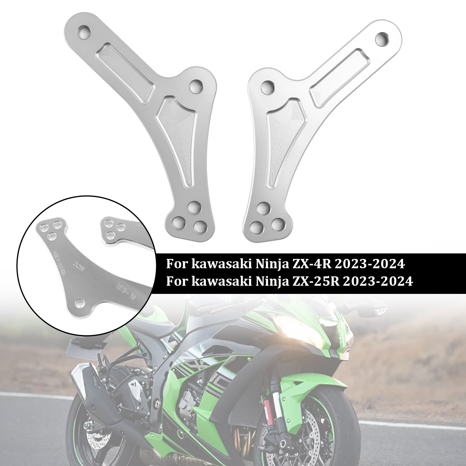 23-24 Kawasaki ZX-25R ZX-4R Liens de suspension inférieurs réglables