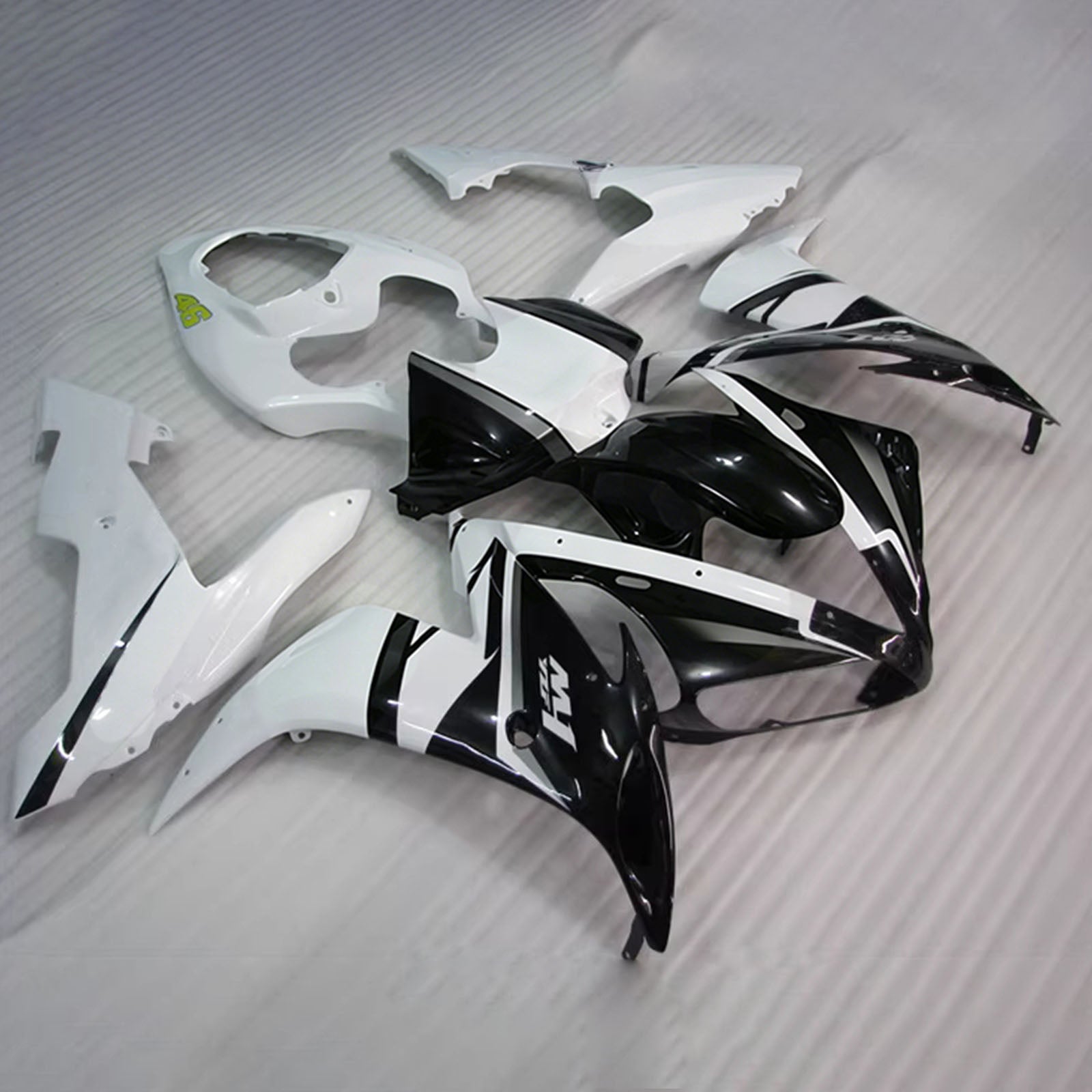 Sada kapotáže Amotopart 2004-2006 Yamaha YZF 1000 R1 bílá/černá
