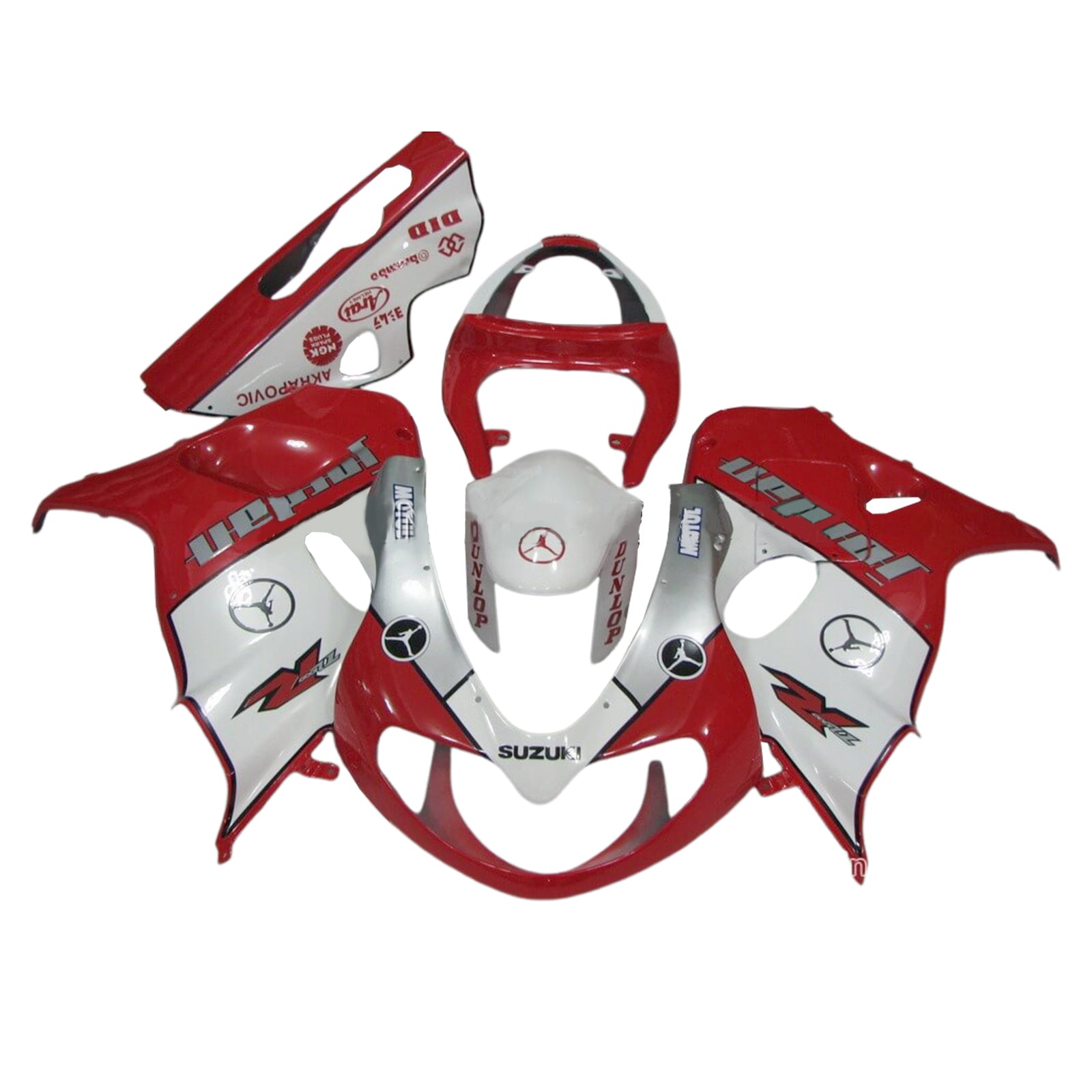 Amotopart 1998-2003 TL1000R Suzuki Red&Silver Fairing Kit