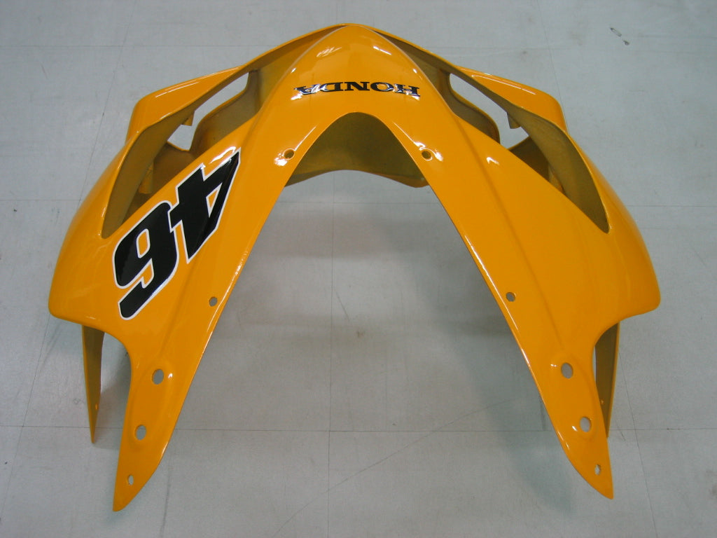 Amotopart 2004-2007 Honda CBR600 F4i azul y amarillo con logo Style3 kit de carenado