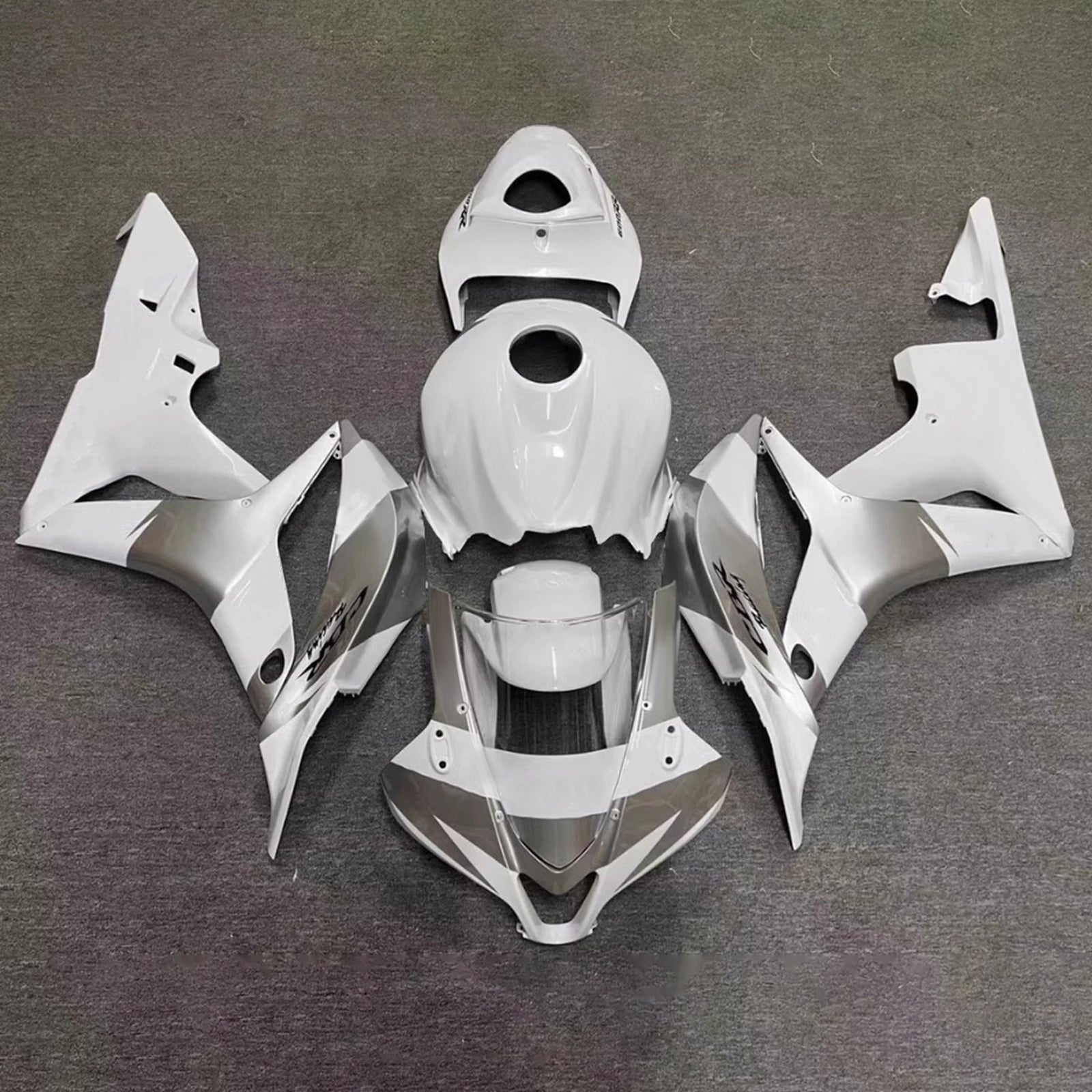 Amotopart 2007-2008 Honda CBR600RR White Fairing Kit