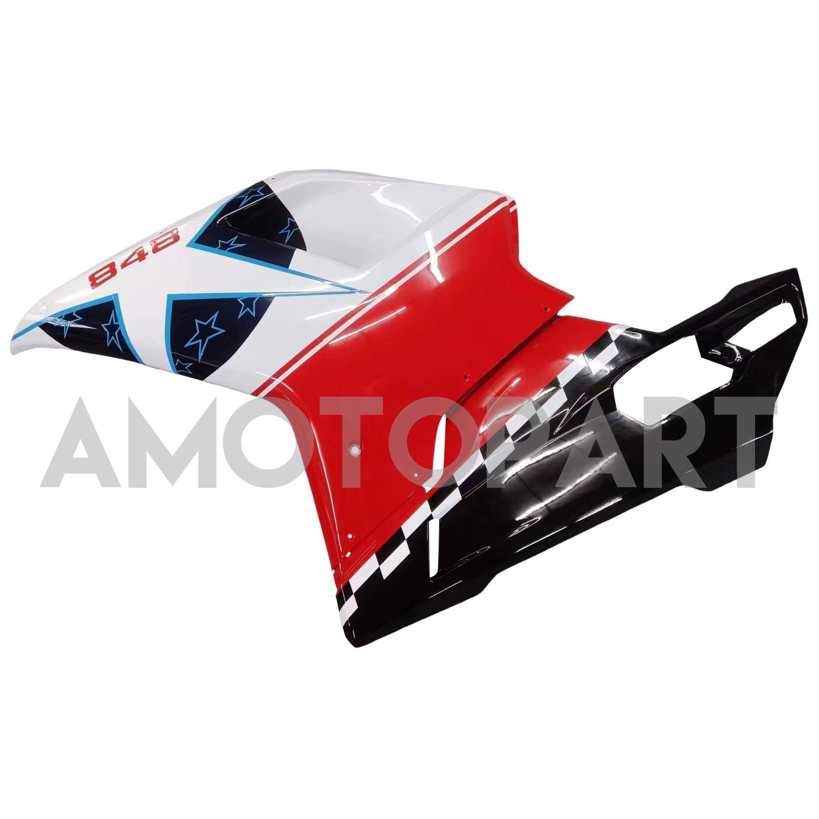 Amotopart 2007-2011 Ducati 1098/1198/848 Black White Red Blue Fairing Kit