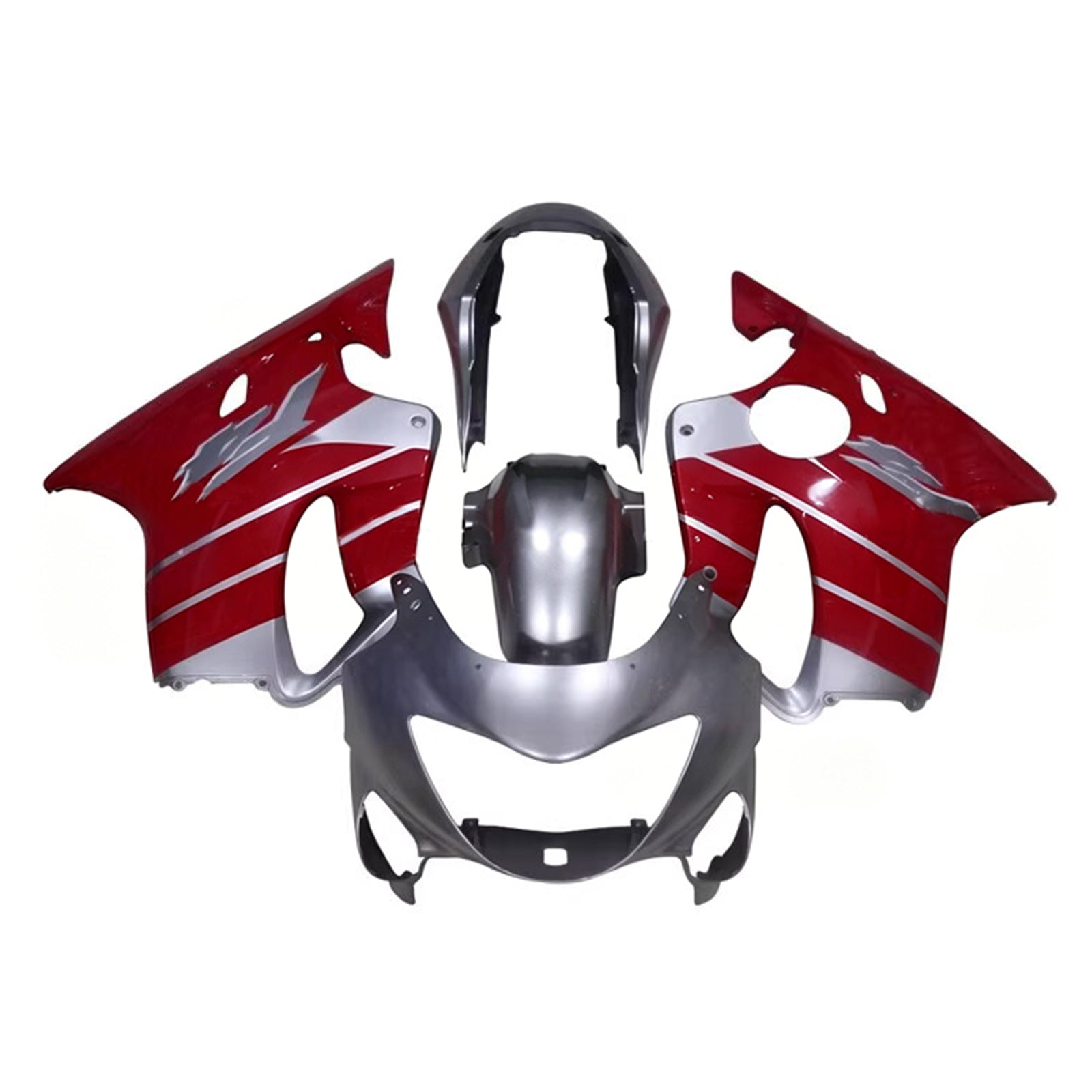 Amotopart 1999-2000 Honda CBR600 F4 zilver/rode kuipset