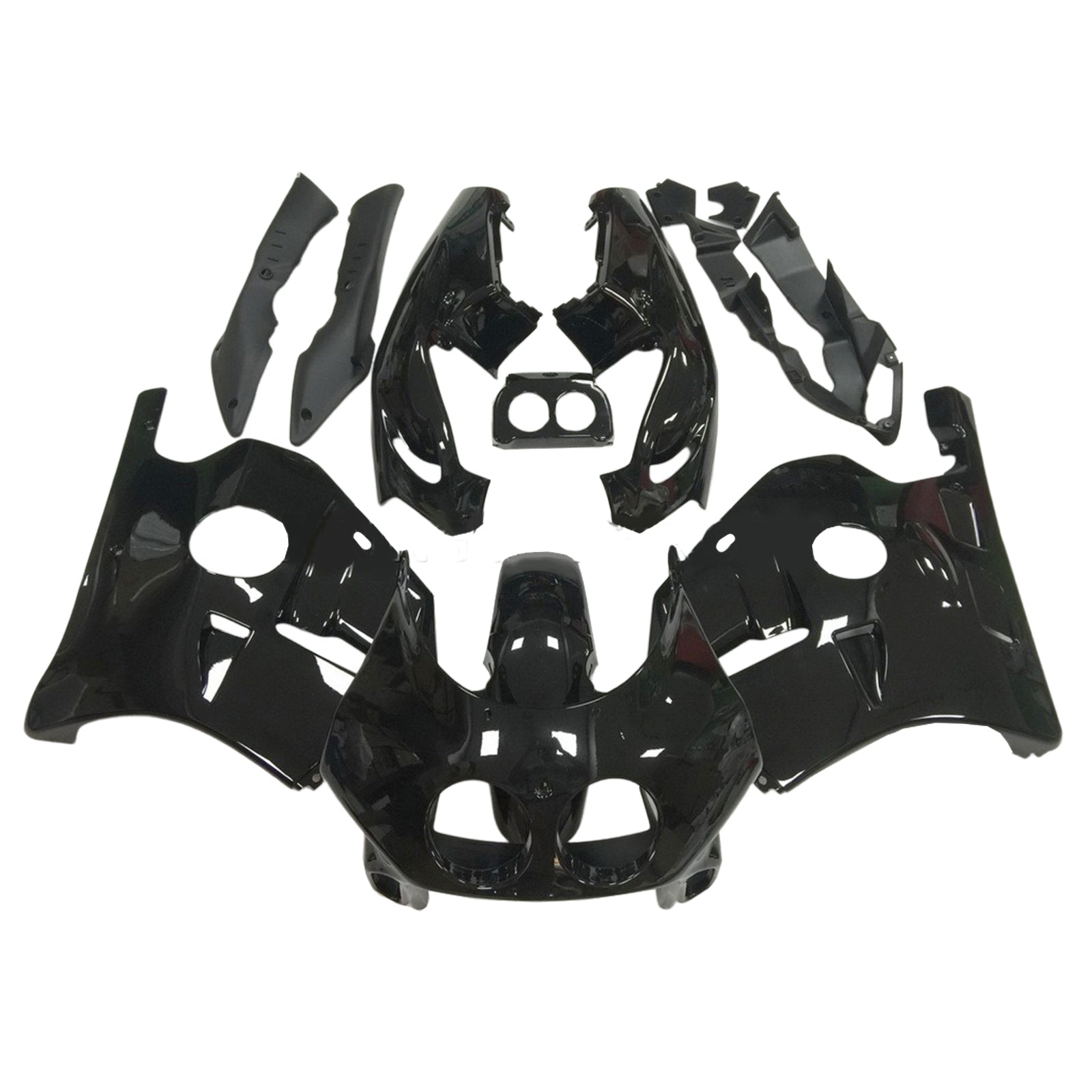 Amotopart 1990-1998 Honda CBR250RR MC22 All Black Fairing Kit