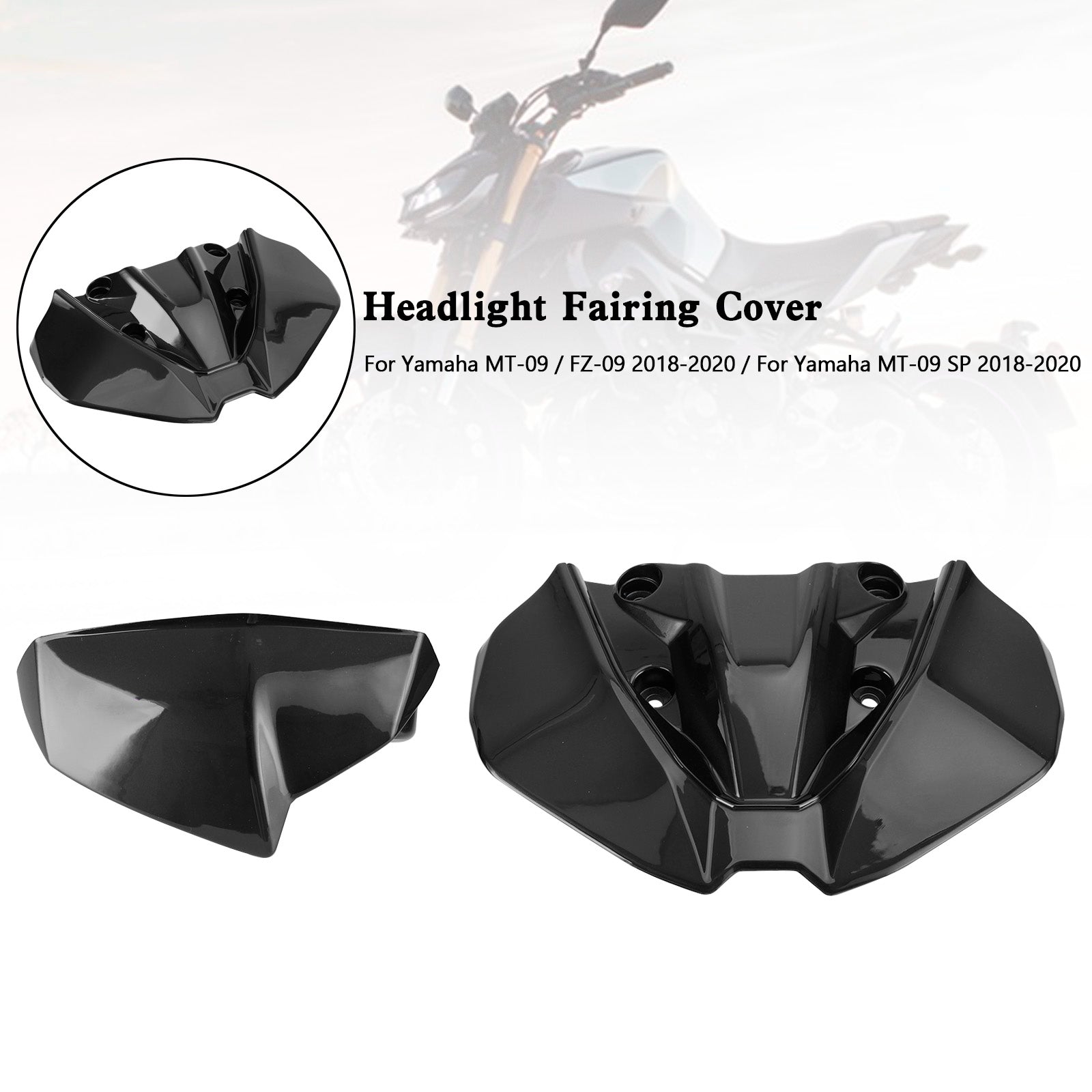 Headlight Fairing Windshield Cover For Yamaha MT-09 FZ09 MT-09 SP 2018-2020