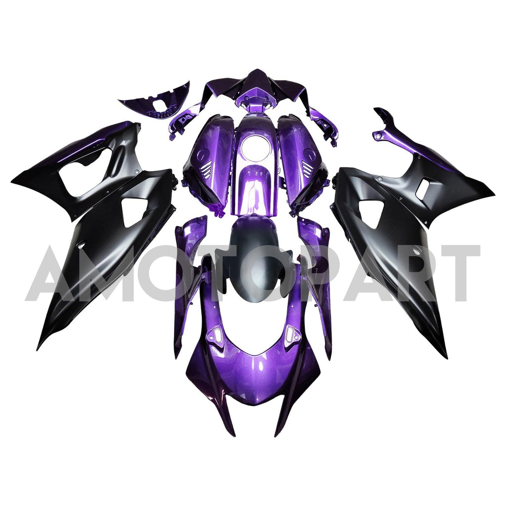 Amotopart 2021-2025 Yamaha YZF-R7 Purple Black Fairing Kit