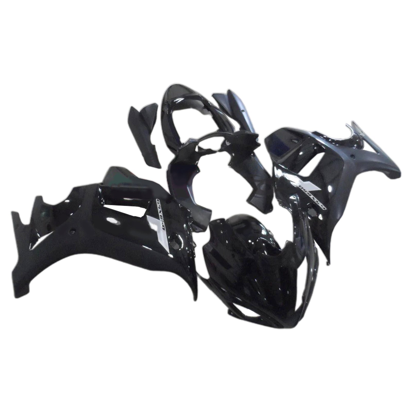 Amotopart Verkleidungssatz für Suzuki Katana GSX600F GSX750F, 1998–2006, schwarz glänzend